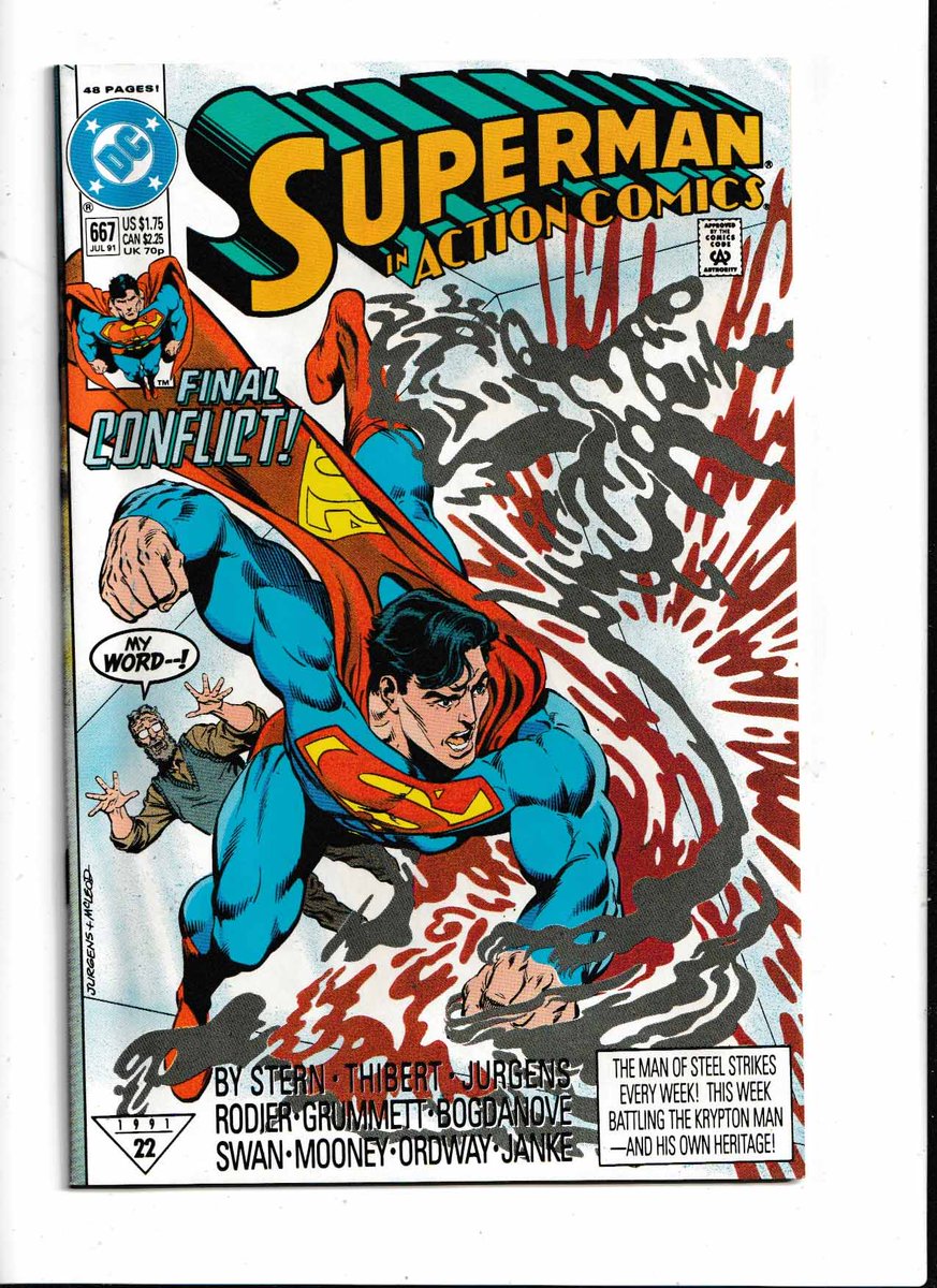 MakeMyComicRare's tweet photo. #ACTIONCOMICS #667 (1991) #DanJurgens & #BobMcLeod Cover / #JonBogdanove & #CurtSwan Artists / #RogerStern Story "The Final Chapter" After escaping the Eradicator on Mercury, #Superman heads for his Fortress of Solitude for the final showdown! Meanwhile, why are Lana Lang and Pete Ross in Washington, D.C.? The comic book is in 9.4 Near Mint Mint condition. Like new. White pages and bright colors. All comics are shipped in a bag, back board, with a tracking number, and in a heavy duty Gemini Comic Flash Mailers. Key Comics Gemini Comic Flash Mailers help prevent damage to your comic books. https://t.co/iWHkUsiuYv @rarecomicbooks Website Link In Bio Page If Applicable. SAVE ON SHIPPING COST - NOW AVAILABLE FOR LOCAL PICK UP IN DELTONA, FLORIDA Β #RareComics #Action #Adventure #Superheroes #ClassicComics #VintageComicBooks #OldComics #Milestone #MileStoneComics