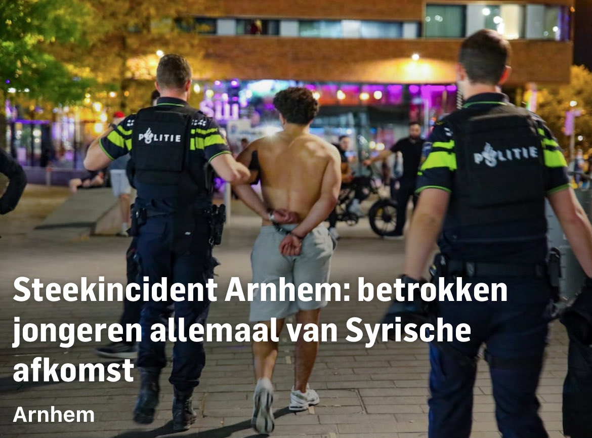 akkermans_amigo's tweet photo. Steekpartijen van Syriërs.
Schijnbaar willen veel mensen dit. 
Anders zouden ze wel anders stemmen. https://t.co/lfIF14w60B