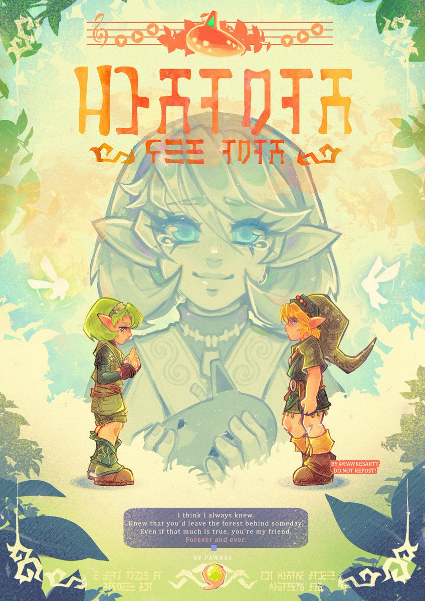 fawkesartt's tweet photo. Forever and ever 🍃 #TLOZ #OoT #ゼルダの伝説 https://t.co/gw2NxzUOYu