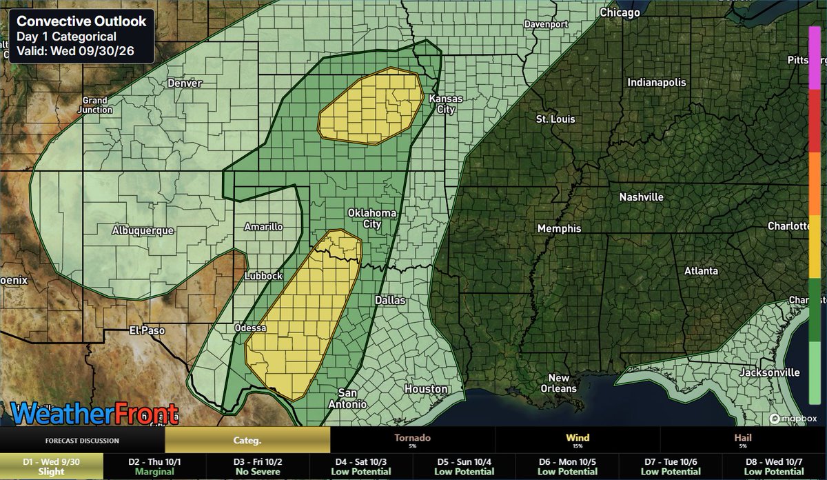 MetricsWXSvr's tweet photo. Severe storm risk targets the Southern Plains today into tonight. Main threats include damaging wind gusts and hail within linear storm clusters, plus a conditional 2% tornado risk across Central/North TX into OK. Flooding remains the top hazard

#txwx #kswx #wxtwitter #okwx https://t.co/uL9G9q7BmU