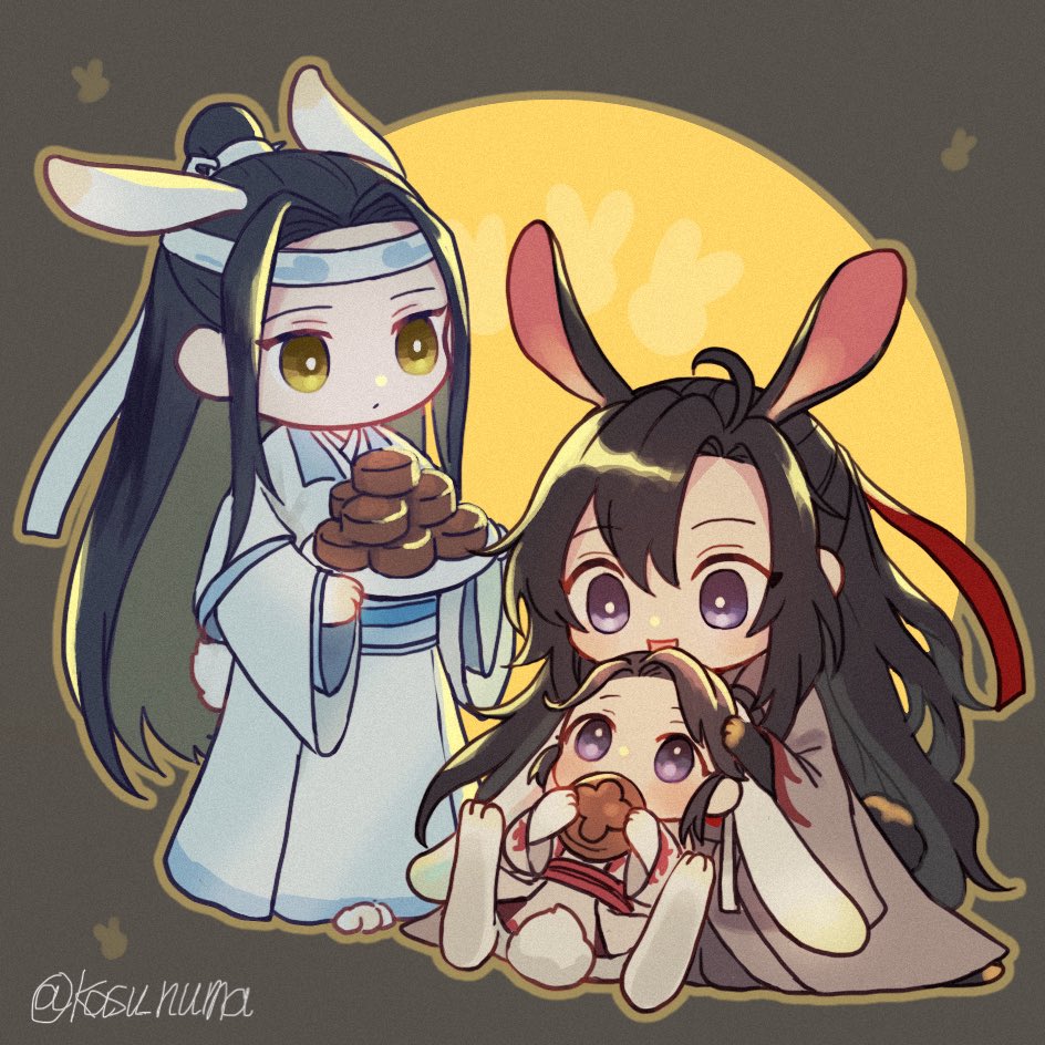 kasu_numa's tweet photo. 中秋節！おわてる！かなり昔描いたまそしの方のpictureを再掲させてください https://t.co/UyrT4EJX1E