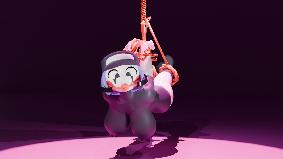 AsasainoB's tweet photo. stuff bot bondage, I really wanted to do this a year ago but I don't know how to do anything, so the ropes turned out bad, and when it was rendered I almost died from the drone , #3d #bondage #nsfw #stuffbot #fnaf #bdsm #3dart #gag https://t.co/7Sf1MD3PdQ