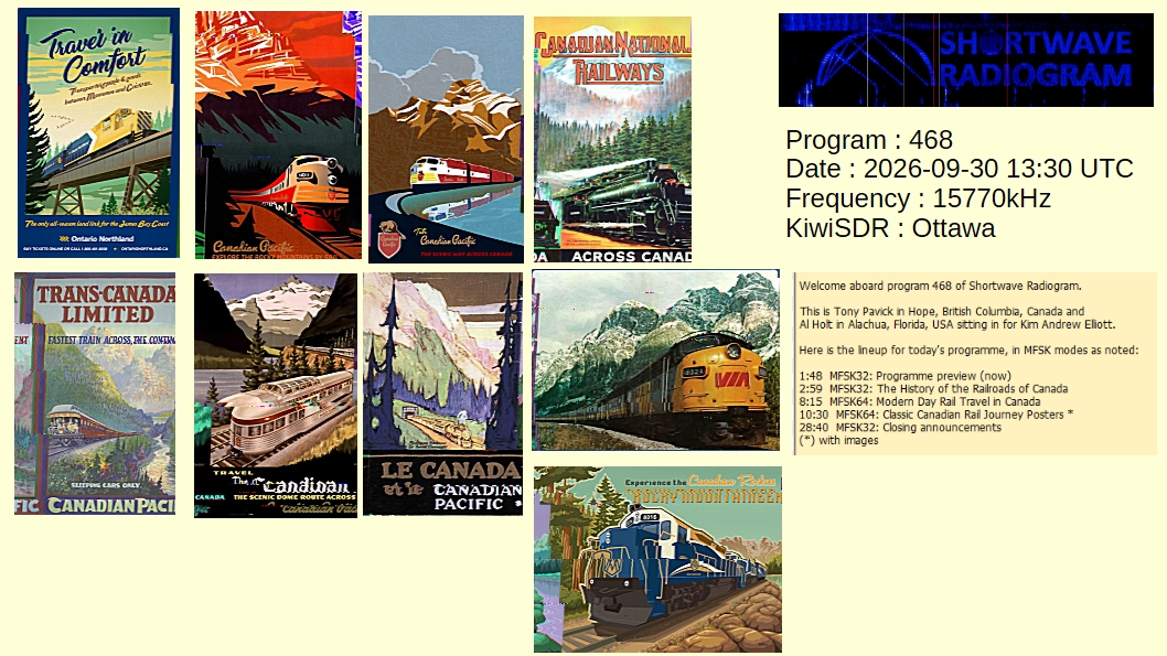 fifou93971's tweet photo. Program : 468 Date : 2026-09-30 13:30 UTC
Via WRMI on 15770kHz KiwiSDR : Ottawa
Text and Pictures : 100%
@SWRadiogram https://t.co/FuMHh5gCDf