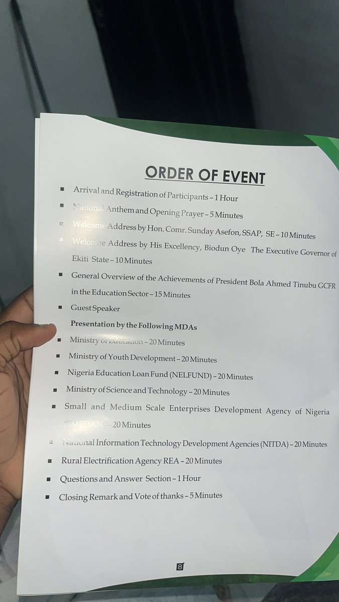 renny_theVA's tweet photo. They told us to come to school today because @officialABAT and his people were coming to share laptops, money and bags to students.

I didn’t even need laptop. 

I just wanted to help my sister get one because she’s about to resume.

So, I got there past 11am for a program that was supposed to start by 10.

Registration here and there. Eventually, the program started around 12.

Few minutes into the program, they announced that the “nominees” for the laptops should get ready.

Nominees???

You told us to come and receive laptops. Nobody told us there would be nominees. Nobody told us to submit anything. 
Nobody told us we needed a school letterhead explaining why we needed a PC.

So who nominated who???

I just looked at my friend and said let’s go.

Later, I called someone who stayed behind to ask what happened.

They shared table water and rice.

TABLE WATER AND RICE. 😭

Now here’s the part that is actually annoying me.

They gave us jotters.
They gave us shirts.
They gave us caps.
They printed all sorts of things.
They spent money branding the whole event.

But the laptops they brought?

From what I could see on that table, it wasn’t even up to 50.

If all this money can be spent on shirts, caps, jotters, banners and all the other things we probably didn’t need.

Why not just buy more laptops???

I’m not even saying everybody must get a laptop.

But if you’re going to announce a student laptop distribution program and gather students in school, at least make the actual laptops the main event.

Because how did we go from: “Come and collect laptops”

to “Only nominees should come with a letterhead explaining why they need a laptop”