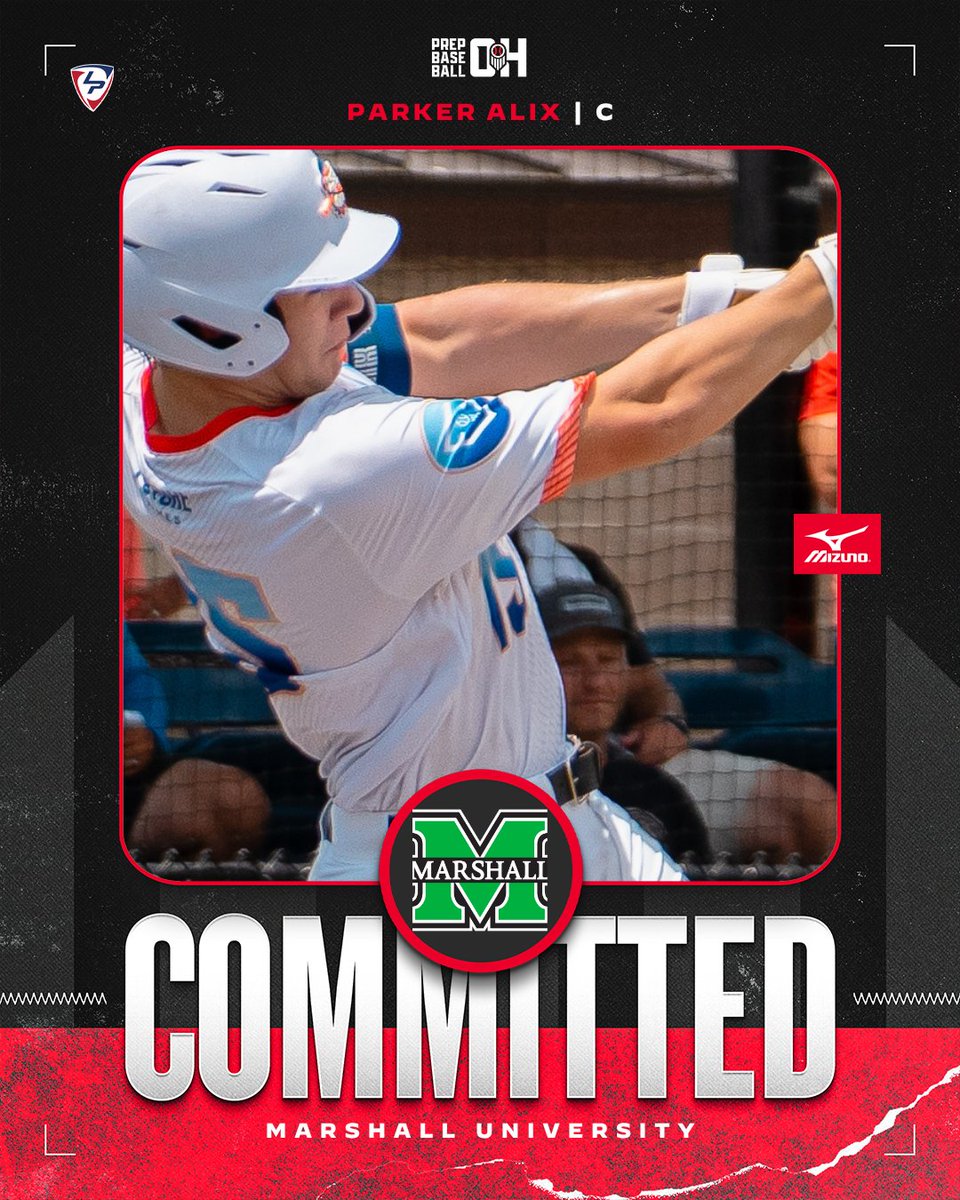 PrepBaseballOH's tweet photo. ๐ Congrats to 2028 C Parker Alix (Dublin Jerome HS) on his commitment to Marshall Universityโผ๏ธ
#TeamOhio commitment #๏ธโฃ1๏ธโฃ6๏ธโฃ from #PBFG26 ๐
๐ Profile:
๐ https://t.co/lE0eIpHicY
๐ Interested in an upcoming showcase, click the link below:
๐ https://t.co/Vjq52SDS2z
#PBFG26 #MadeInOhio @PrepBaseball