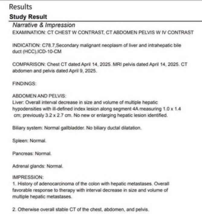 drpetesulack_'s tweet photo. IVERMECTIN and FENBENDAZOLE Testimonial – 49-Year-Old North Carolina Woman With Stage 4 Colorectal Cancer Metastatic to the Liver Responds After 2 Months; Liver Metastases Shrink by 84%!

The best way to silence Big Pharma bots is to post even more cancer success testimonials!! 😃

A 49-year-old North Carolina woman was newly diagnosed with Stage 4 colorectal cancer with liver metastases.

On April 23, 2025, we started:

• Ivermectin – 1 mg/kg/day
• Fenbendazole – 1,000 mg/day
• CBD oil – 100 mg/day
• Her oncologist also started chemotherapy.

Results after only 2 months:

The liver lesions shrank. The largest lesion decreased from 3.2 × 2.7 cm to 1.0 × 1.4 cm, representing an 84% reduction in tumor volume.

From the patient:

“The CT scan depicts a reduction in all the metastases... very positive news.”

I run one of the world’s largest ivermectin cancer clinics.

We are upending a $200 billion-per-year cancer drug industry, and it’s happening globally! 😃

Repurposed drugs like ivermectin, fenbendazole, and mebendazole are the future of cancer treatment—not mRNA cancer vaccines or immune-cell infusions.

They are off-patent, inexpensive, and, in my experience, very effective!!

You can see Big Pharma panicking today after seeing many of our success stories...!!

Good... let them panic. 😉

#Ivermectin
#Fenbendazole
#CancerCure