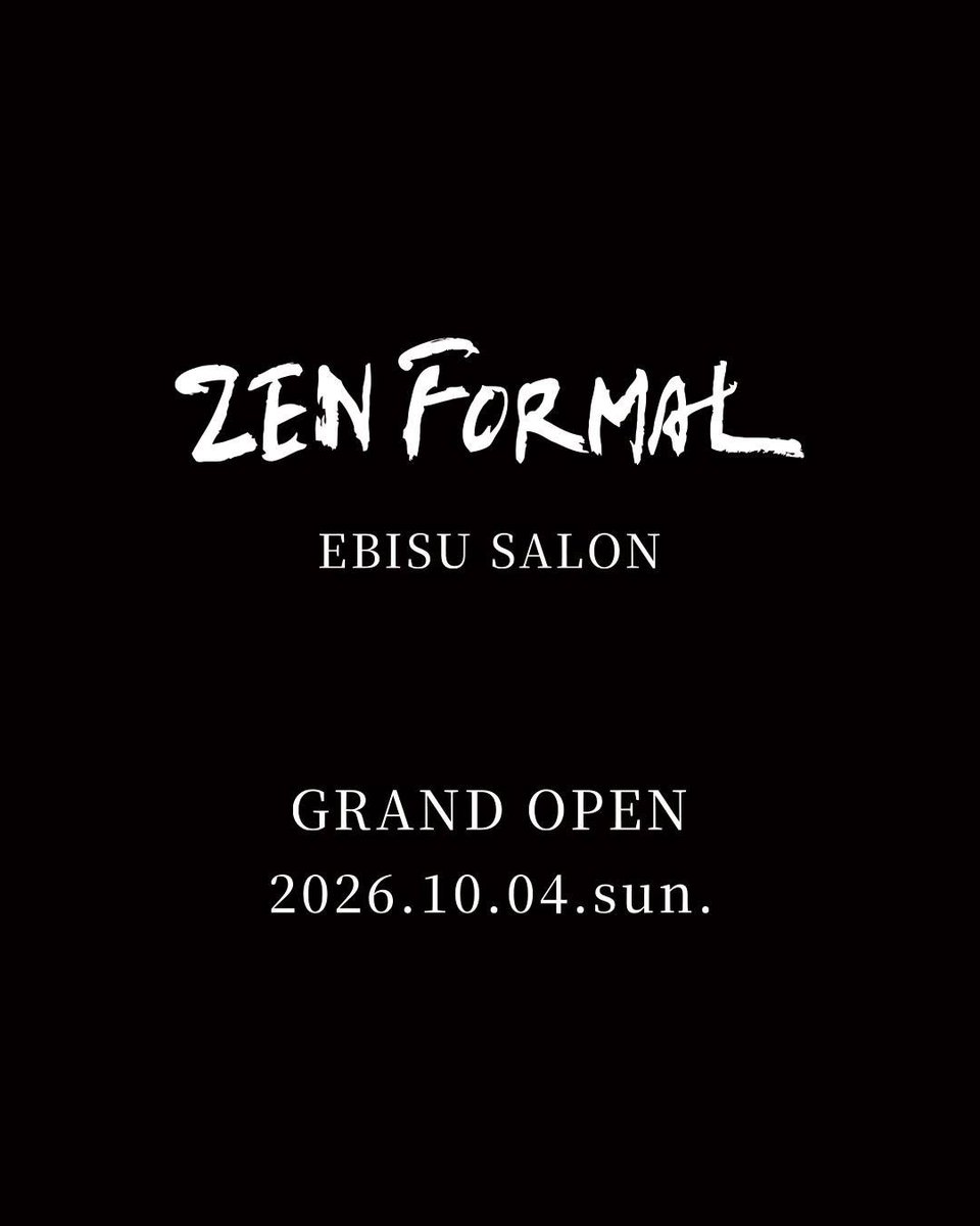 genki_sudo's tweet photo. 「ZEN FORMAL」が、10月4日（日）、恵比寿にサロンをオープンします！

スーツ生地で仕立てる着物をはじめ、日本の伝統を大切にしながらも、もっと自由に、もっと自分らしく着物を楽しめる形を目指して作ってきました。

展示会でのお披露目を経て、こうして実際に皆さんに足を運んでいただける場所ができたことを嬉しく思います。

10月2日（金）・3日（土）はプレオープン、4日（日）がグランドオープンです。
僕も4日は時間未定ですが、お店にいる予定です。

お仕立ての予定がなくても大丈夫ですので、ぜひ気軽にZEN FORMALの世界を見に来てください。

ZEN FORMAL SALON
東京都渋谷区恵比寿西1-8-2
ウエストパレスビル401
11:00〜20:00

#ZENFORMAL #着物
