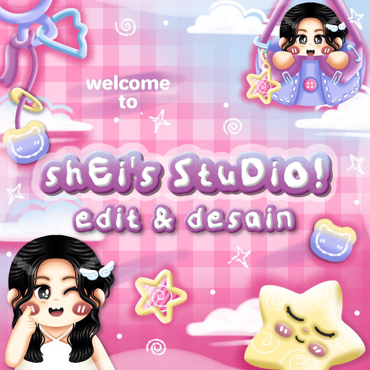 shysheii's tweet photo. help retweet<3 thankyouu sm!

haloo semuaanya,  aku open commission design! free revisi sepuasnya, payment diakhir! 

> poster, infografis, sosmed 
> logo, moodboard, branding 
> file siap cetak (banner, design baju etc)
> custom setup BA #zonauang

selengkapnya cek pinned ya <3 https://t.co/30q3kAWHCC