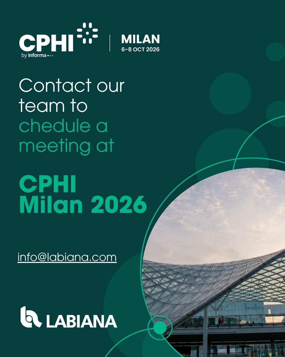 Labiana_Health's tweet photo. At CPHI Milan 2026, we will present how we apply these principles to both human and animal health projects. Schedule a meeting with our team:
📧 info@labiana.com
🌐 https://t.co/SxhJ1jKEqP
#CPHIMilan #CPHI2026 #CDMO #Labiana #AtTheHeartOfPharma @cphievents https://t.co/ZQXyPfhPaA
