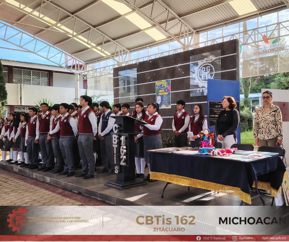 cbtis162's tweet photo. 🇲🇽 ACTO CÍVICO | SEMANA DEL 28 DE SEPTIEMBRE AL 2 DE OCTUBRE DE 2026 🇲🇽
En el CBTIS 162 llevamos a cabo nuestro acto cívico correspondiente a la semana del 28 de septiembre al 2 de octubre. Reconocemos la participación de alumnos de 5AM Programación y 5AV Programación. https://t.co/MMlr9ZvqQY