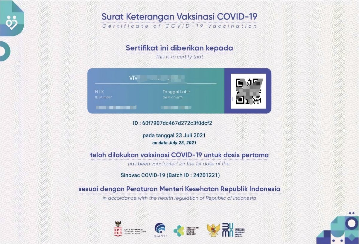 luujisvt_'s tweet photo. GUE PUNYA 3 SERTIF VAKSIN COVID😭 https://t.co/FhNtpgAW4k