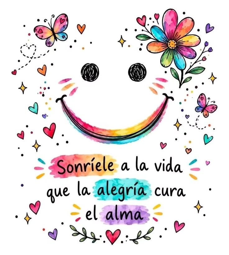 Motivosentuvida's tweet photo. Sonríele a la vida que la alegría cura el alma... 😅😄😃☺️😆

#BuenosDías 
#BuenosDíasATodos 
#FelizMiércoles 
#Miercoles 
#Amén
#FraseDelDía 
#VidaPositiva https://t.co/OIy8f72WNn