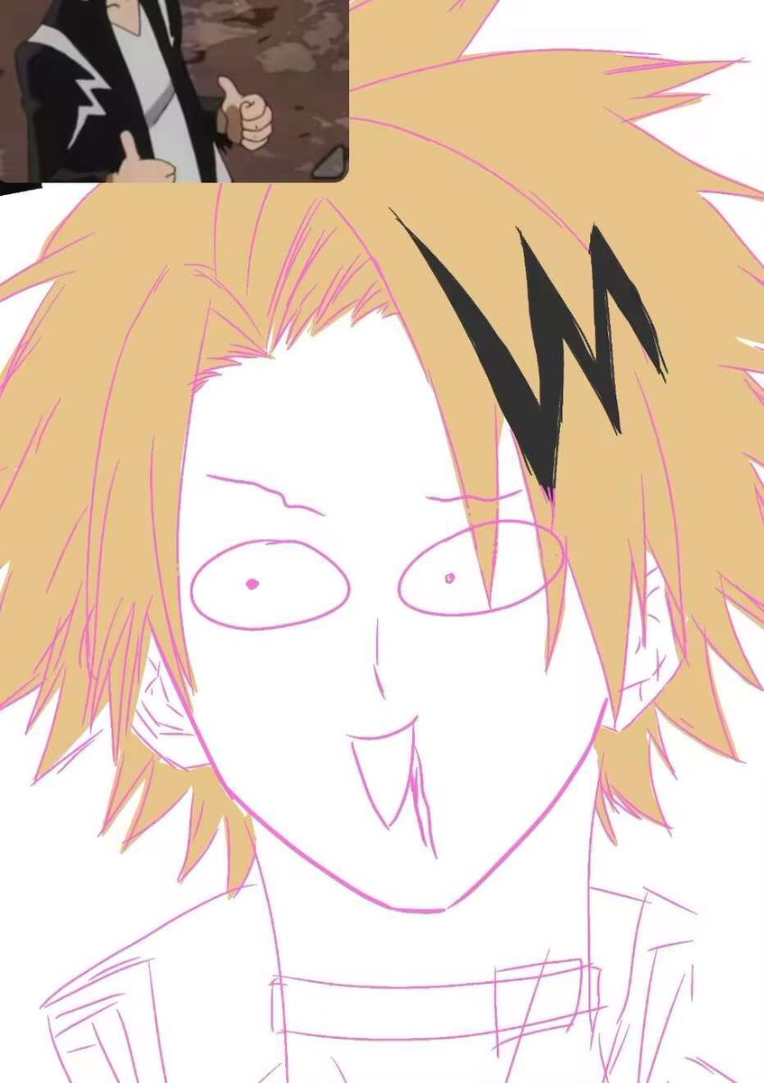 NanNant0ui's tweet photo. 6767⚡⚡今さらこのネタやるの遅すぎるかな？ww  まだ描き終わってない😌

#上鳴電気 #ヒロアカ #僕のヒーローアカデミア https://t.co/1tNJa316q2