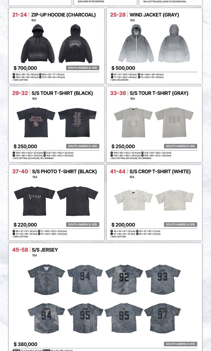 btsarmycol_'s tweet photo. 💜 BTS WORLD TOUR ‘ARIRANG’ IN BOGOTÁ — INFORMACIÓN OFICIAL SOBRE MERCH

HYBE publicó la información oficial sobre la venta de merchandising para los conciertos de BTS en Bogotá, incluyendo horarios, puntos de venta, métodos de pago y recomendaciones importantes sobre los productos.

🛍️ VENTA DE MERCH

📅 1 de octubre
📍 Proyecto Kinder — Ac. 63 #15-70
⏰ 8:00 a. m. – 5:00 p. m. (COT)

📅 2 y 3 de octubre

📍 P2 y P4
⏰ 8:00 a. m. – 11:00 p. m.

📍 P1, P2, P4, PARK NORTH y PARK SOUTH
⏰ Desde las 3:00 p. m. hasta las 11:00 p. m.

⚠️ La venta podrá suspenderse aproximadamente una hora antes del concierto, hasta la apertura de puertas, y también durante el show.

💳 FORMAS DE PAGO

Se podrá pagar en efectivo o tarjeta.

🇨🇴 Todos los pagos serán realizados únicamente en pesos colombianos (COP).

Algunas tarjetas podrían no ser aceptadas dependiendo de las condiciones de la entidad bancaria.

📌 IMPORTANTE SOBRE LAS COMPRAS

• Todos los precios incluyen impuestos.
• El merchandising puede agotarse antes de finalizar el horario de venta.
• La cantidad de unidades que puede comprar una persona puede estar limitada según el producto.
• El límite de compra puede cambiar dependiendo de la disponibilidad.
• Si se supera el límite establecido, el pago podrá ser rechazado o cancelado.
• No habrá bolsas de compra en el recinto.
• No se aceptan cambios ni devoluciones por cambio de opinión.
• Para reclamar por un producto defectuoso será necesario presentar el comprobante de compra.
• Los horarios pueden modificarse dependiendo de las condiciones del lugar.

🚨 NO HAGAN FILAS DURANTE LA NOCHE.

El organizador no se responsabiliza por la seguridad de quienes permanezcan allí durante la noche y las filas podrán ser disueltas.

🚫 Se recomienda adquirir los productos únicamente en los puntos oficiales y canales autorizados.

👕 SOBRE LOS ACABADOS Y PROCESOS DE LAS PRENDAS

Algunas prendas de la colección utilizan procesos especiales de lavado y pulverización durante su fabricación. Por esta razón, pueden existir diferencias de color, patrón, posición o acabado entre una prenda y otra.

Estas variaciones son propias del proceso de fabricación y no necesariamente representan un defecto.

🧺 GARMENT WASH / LAVADO EN PRENDA

Aplica a:

• S/S Photo T-Shirt (Black)
• S/S Photo T-Shirt (Gray)
• S/S T-Shirt — SOUTH AMERICA

Debido a este proceso:

⭐ El adorno de estrella puede desprenderse durante el uso o el lavado; esto no se considera un defecto.

🎨 Puede haber diferencias de color entre prendas dependiendo del nivel de procesamiento.

🧺 El color puede desteñirse durante el lavado.

🎨 MANUAL SPRAY WASH / PULVERIZACIÓN MANUAL

Aplica a la Zip-up Hoodie (Charcoal/Gris carbón).

Por las características del proceso pueden existir diferencias de color entre prendas y ligeras variaciones en el patrón, posición y acabado de la pulverización.

El color puede desteñirse durante el lavado.

👉 Por eso, si al recibir una prenda notas pequeñas diferencias de color, acabado o distribución del efecto respecto a las fotografías o a otra unidad, esto puede deberse al proceso de fabricación y no significa necesariamente que el producto esté defectuoso.

💜 LIGHT STICK

El concierto contará con efectos sincronizados con el Light Stick.

✨ BTS OFFICIAL LIGHT STICK VER.4

No será necesario realizar un emparejamiento individual por asiento mediante la aplicación. Los efectos se activarán automáticamente al encender el Light Stick.

❌ BTS OFFICIAL LIGHT STICK VER.3
❌ BTS OFFICIAL LIGHT STICK SE Ver.

Estas versiones NO son compatibles con los efectos inalámbricos del concierto.

🔋 La Ver.4 utiliza 3 pilas alcalinas AAA.

Se recomienda utilizar pilas nuevas. Si las pilas tienen poca carga, el brillo puede disminuir y el funcionamiento inalámbrico podría verse afectado.

📌 Fuente oficial: Weverse / BIGHIT MUSIC

Consultar comunicado oficial en Weverse⁠

#BTS #BTS_ARIRANG #BTSWORLDTOUR #BTSinBogota #BTSinColombia #ARMYColombia