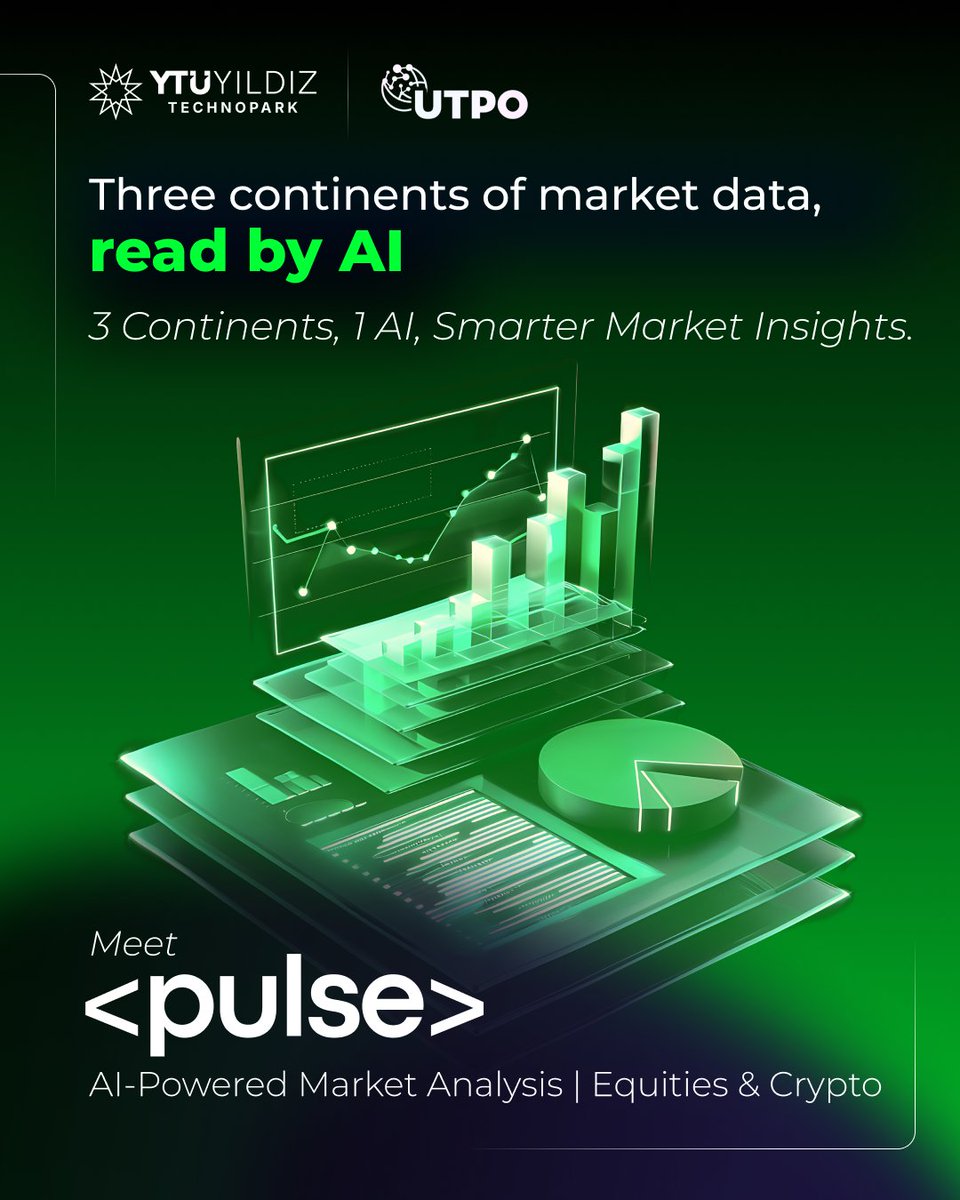 TechnoparkInt's tweet photo. Meet Pulse, a member of the YTU Yıldız Technopark London community using artificial intelligence to turn global market data into structured analysis.
Markets generate more data in an hour than any analyst can read in a week.

Yatırımcı AI, developed by Pulse, pulls live data from exchanges across Istanbul, London, the United States and beyond, then applies artificial intelligence to turn that flow into structured market analysis covering both equities and crypto.

The application is already live and active in the Turkish market, and the team is now bringing it to the UK.

As a member of the YTU Yıldız Technopark London community, Pulse is taking its AI-powered market analysis solution to new markets.
Market analysis tools provide information, not investment advice.

#YTU #YTUYıldızTechnopark #pulse