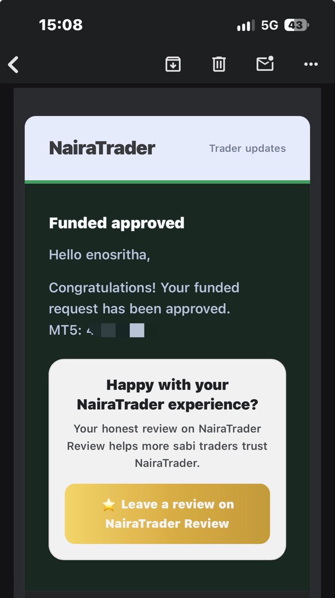 real_Ritha's tweet photo. Example done!

Don’t enter October without an account, no matter the size. 
 Get an account with @AquaFunded. 

Use RITHA for 25% off. 

Or use the link in the comment to get a NairaTrader account. 

Happy October! https://t.co/US7Lbn3aby