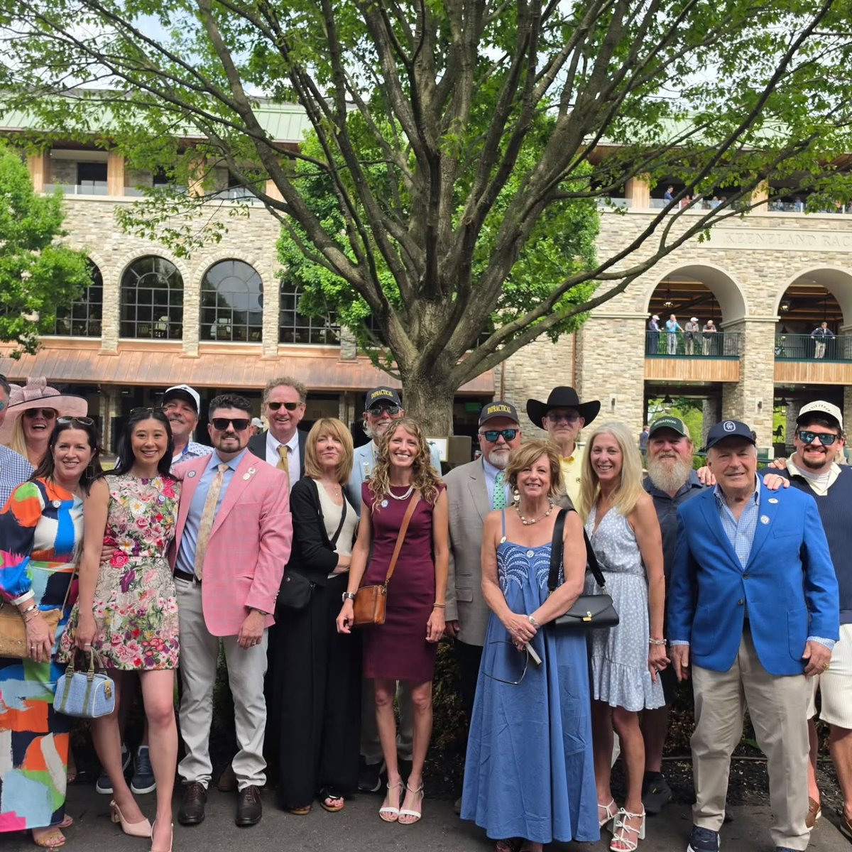 rickbedmann's tweet photo. What a weekend spent with Dad! Friday, we kicked things off by watching our horse Impractical run at @keeneland. He was competitive in a tough race and finished a game 4th. Saturday, we officially started Derby Week at Opening Day of https://t.co/Fy46KUaxxs