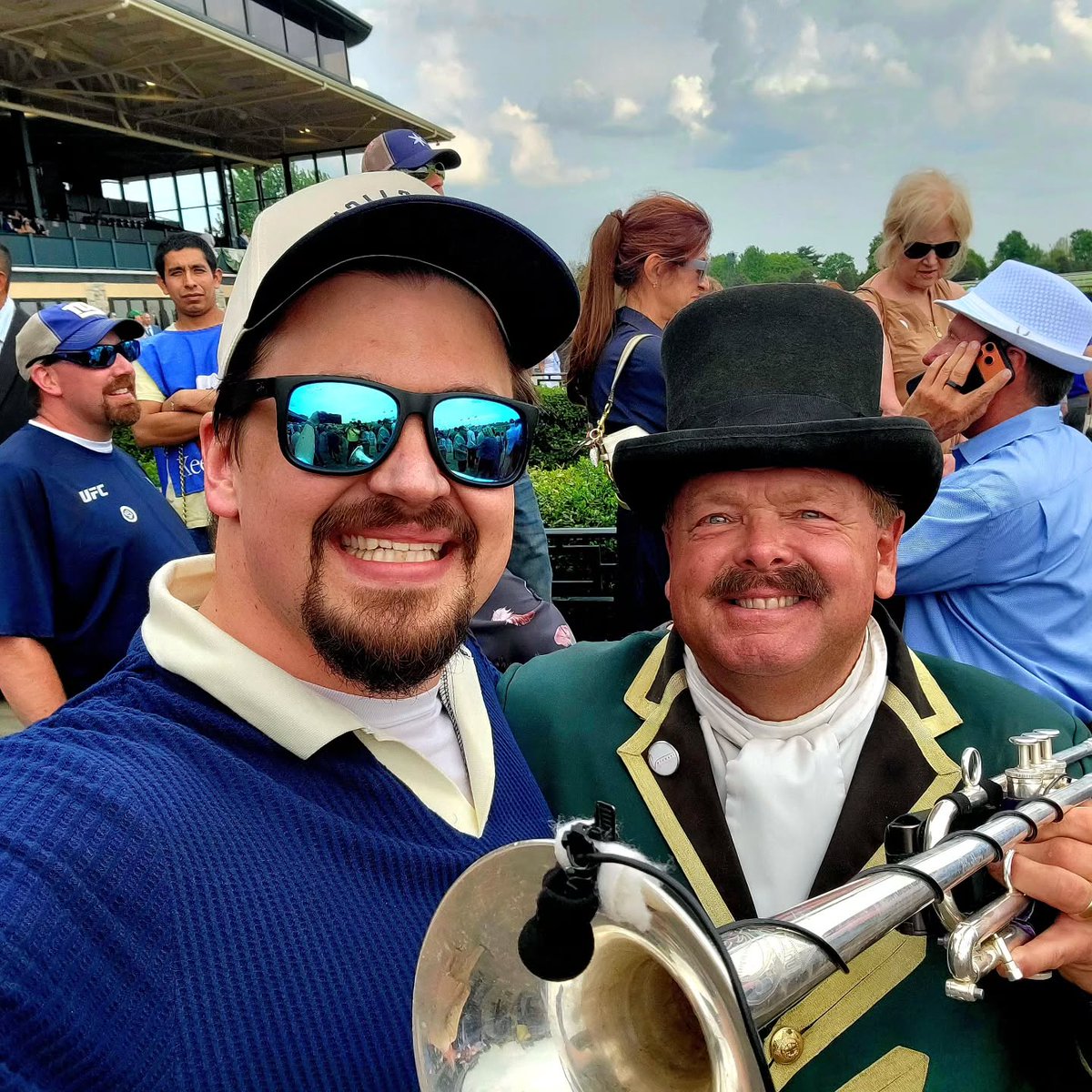 rickbedmann's tweet photo. What a weekend spent with Dad! Friday, we kicked things off by watching our horse Impractical run at @keeneland. He was competitive in a tough race and finished a game 4th. Saturday, we officially started Derby Week at Opening Day of https://t.co/Fy46KUaxxs