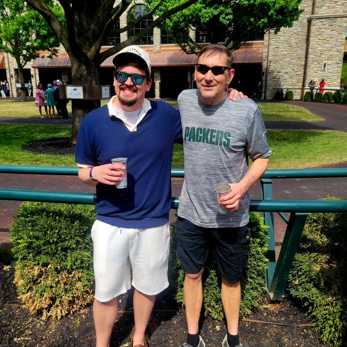 rickbedmann's tweet photo. What a weekend spent with Dad! Friday, we kicked things off by watching our horse Impractical run at @keeneland. He was competitive in a tough race and finished a game 4th. Saturday, we officially started Derby Week at Opening Day of https://t.co/Fy46KUaxxs