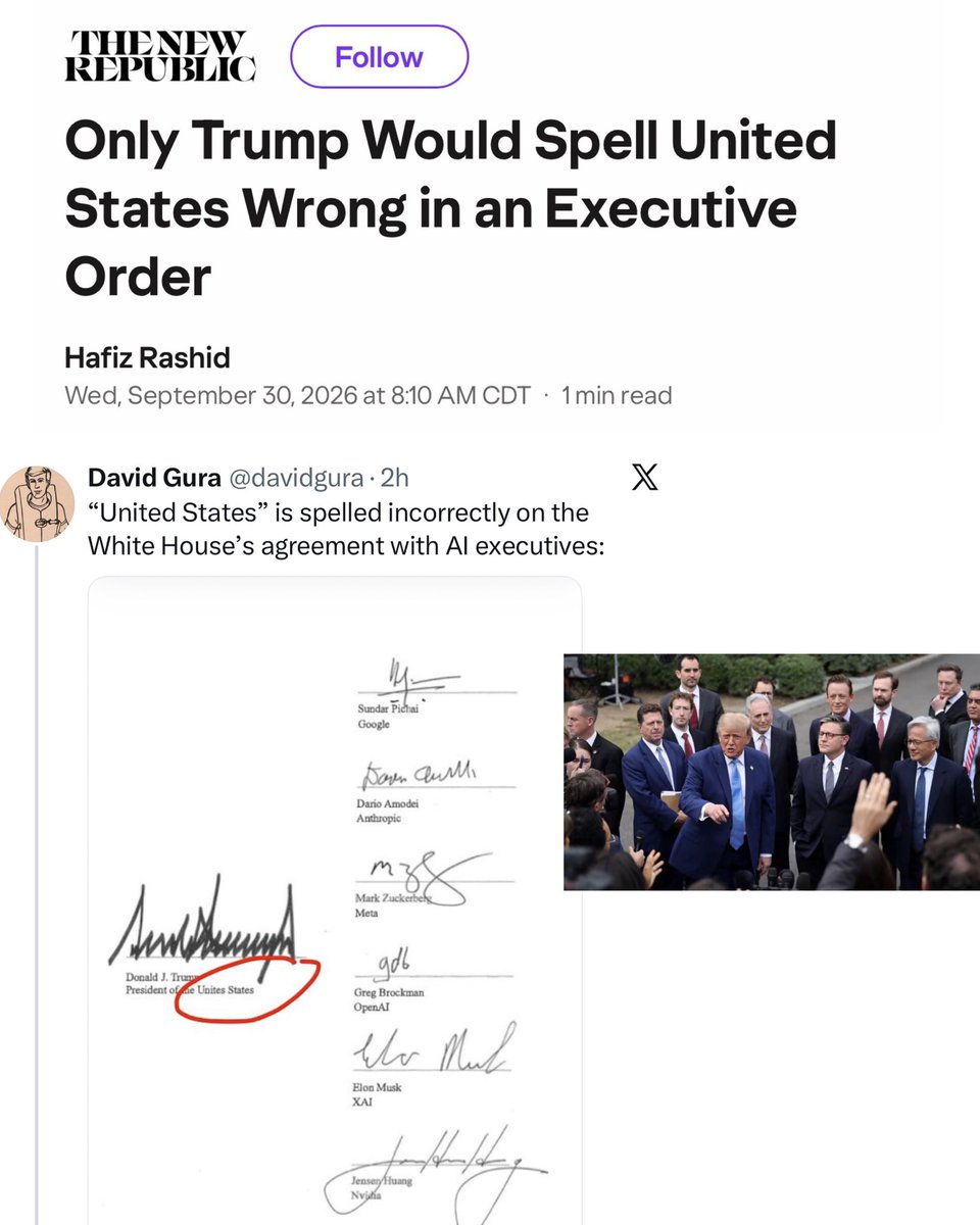 TheTNHoller's tweet photo. “Unites States” 🤦🏼 

Can’t wait to read @jaketapper’s book about this https://t.co/Iwng05SnL7
