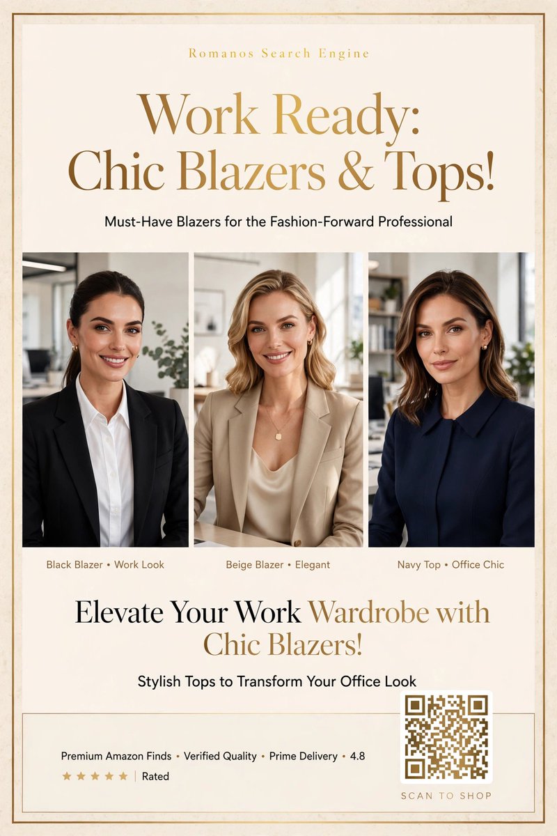 RomanosNiche's tweet photo. Upgrade your office attire with these stylish blazers and tops! Perfect for any work environment, these pieces bring elegance and attitude.
https://t.co/YzTYMJz9cu
#ad #amazonmusthaves #FashionFinds #stylish #WorkwearStyle https://t.co/6MTR23j11G