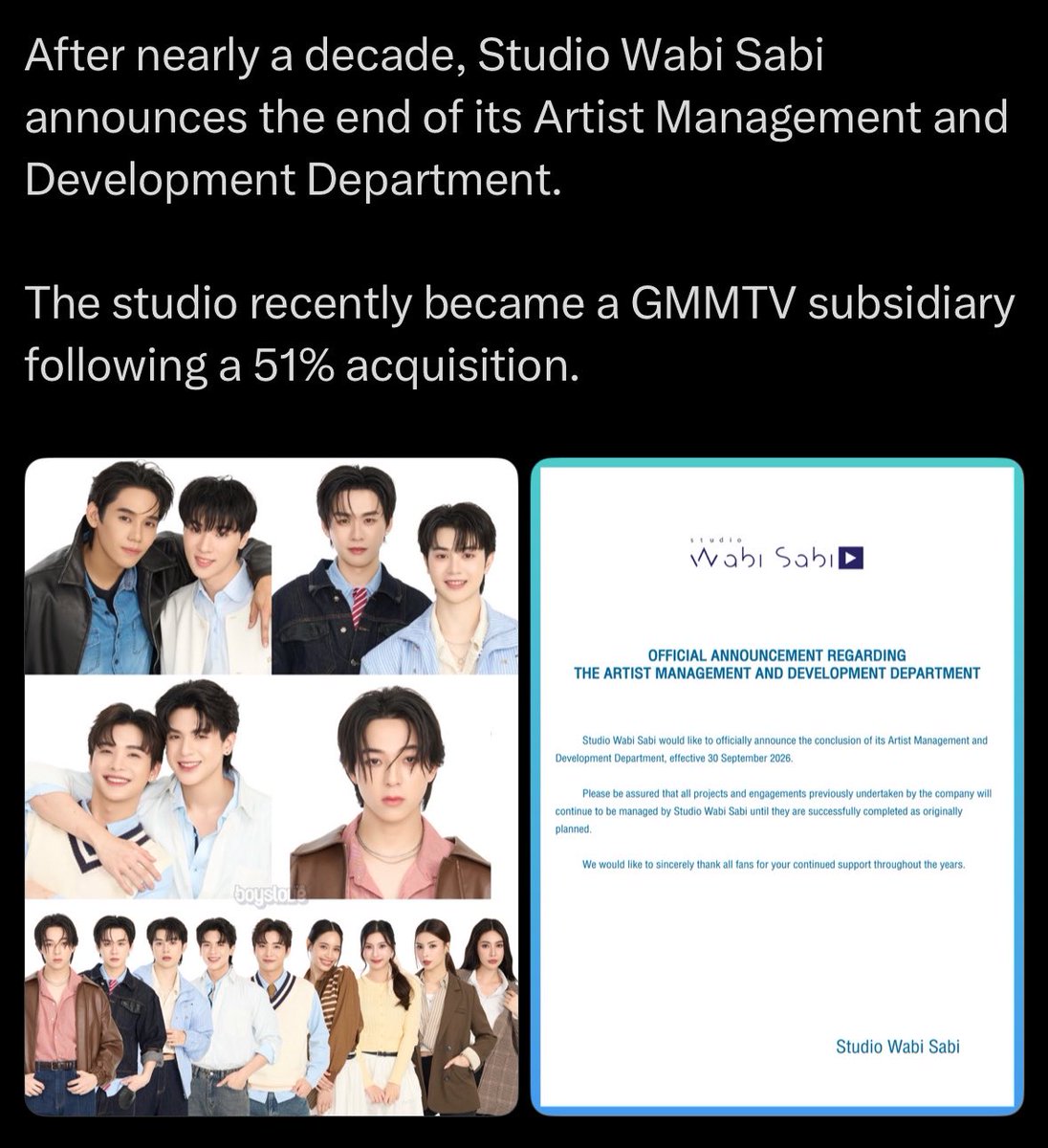 bkdkfein's tweet photo. i’m praying no breakups come from this i hope they join new companies cause i know gmmtv won’t take them all and idk if i want them under gmmtv anyways https://t.co/DyNsTN899N