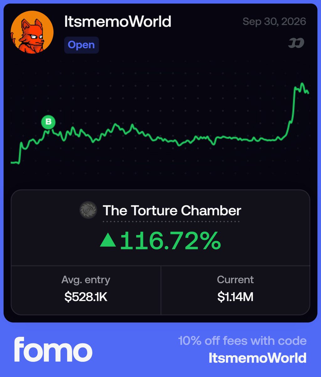 ItsmemoWorld's tweet photo. first trade on @fomo https://t.co/szugXgSNiP