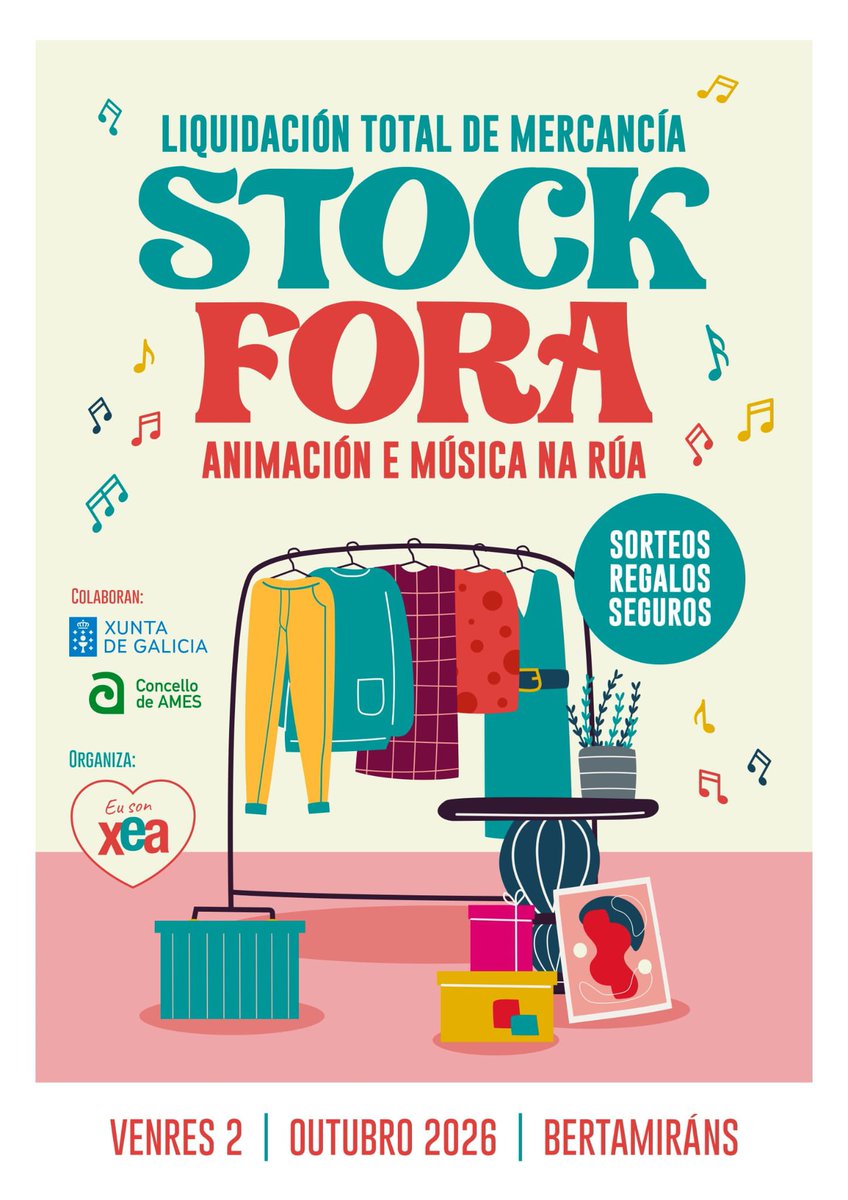concellodeames's tweet photo. 🔸A Xuntanza de Empresarios de Ames (XEA) organiza este venres, 2 de outubro, de 🕔 17.00 a 20.00 horas, a iniciativa Stock Fóra. 

Para saber máis 🔗 https://t.co/Swp8TIyH8m

#FóraStock #Ames #ConcelloDeAmes #XEA https://t.co/D36e3AAcli