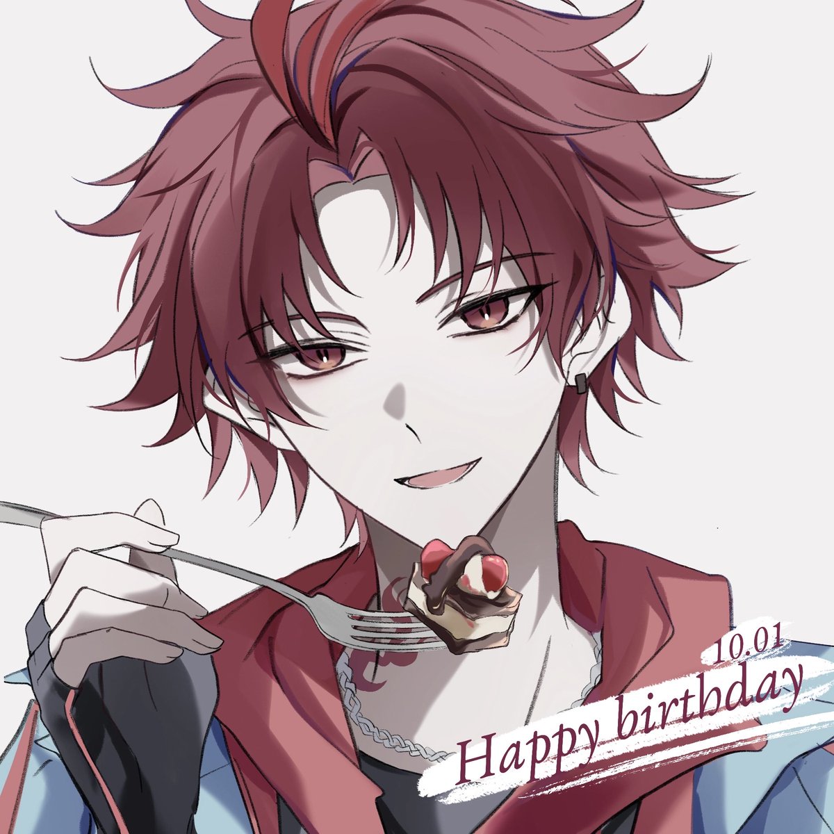 taerinnnnred's tweet photo. :¨ ·.· ¨: *
 `· . :¨ ·.· ¨ お誕生日おめでとう ♡ 
        `· . ♡ ˚ ₊˚

#朱雀野アレン誕生祭2026 #朱雀野アレン https://t.co/HUsEbzwYQk
