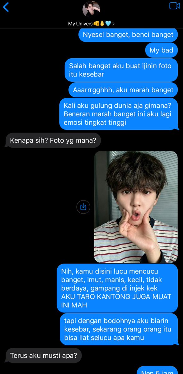 OhOhLilpil's tweet photo. Fotonya:                                   isi chatnya:

#aylio https://t.co/gymQT5H1fv