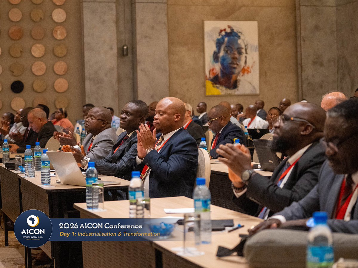 ASCON_Africa's tweet photo. Day 1 Recap at the 2026 ASCON Conference 🌍📈

Exploring how beneficiation, local content development, public supply chain frameworks, and increased SMME participation can strengthen Africa's economic foundations and transform supply chains across the continent. https://t.co/rdj1KbHzXG