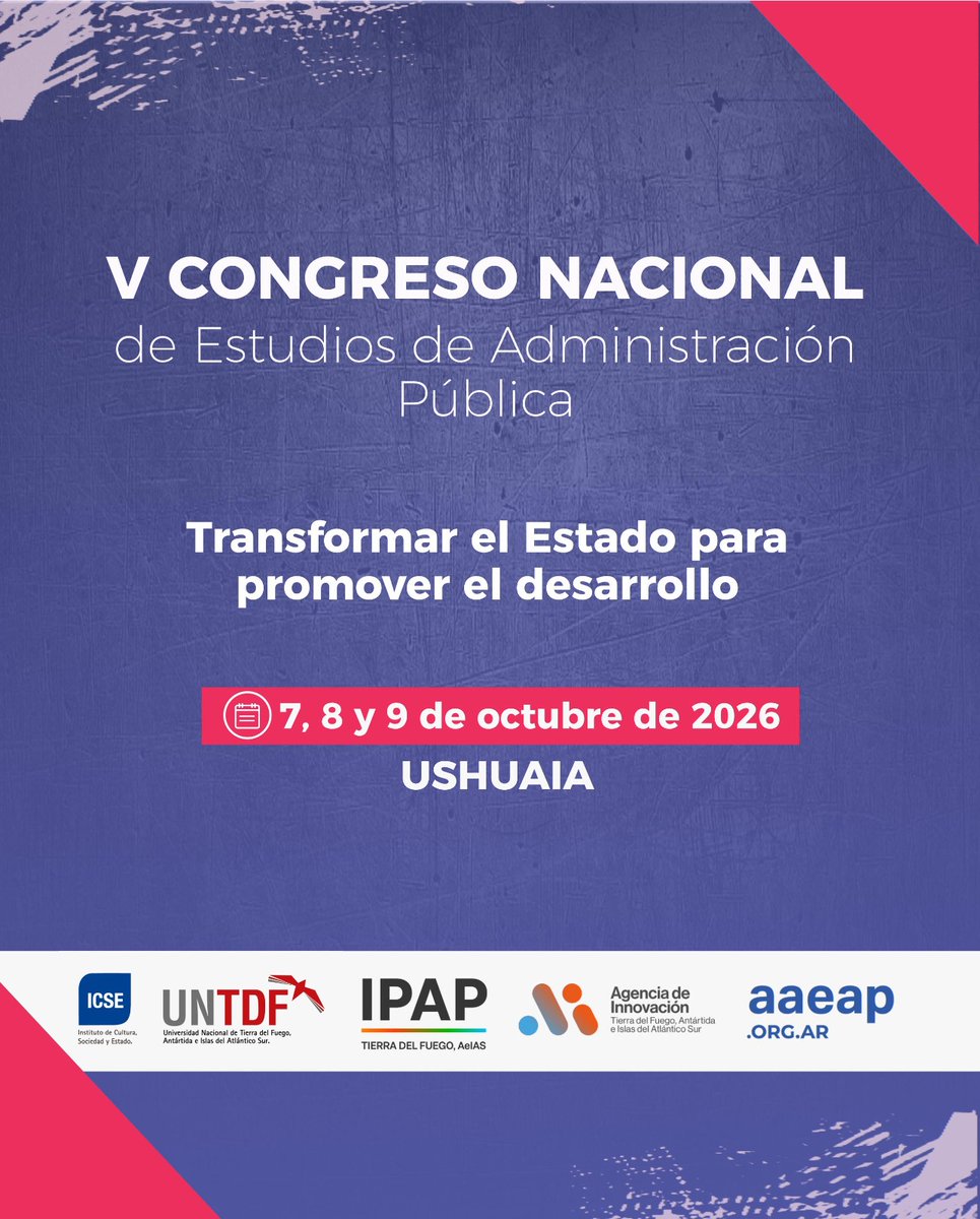 diepando's tweet photo. Programa de nuestro V Congreso Nacional de Estudios de Administración Pública. 
El evento será híbrido y todavía están a tiempo de sumarse
https://t.co/Mc7XXh6Rp3 https://t.co/sXm6fZPGeD