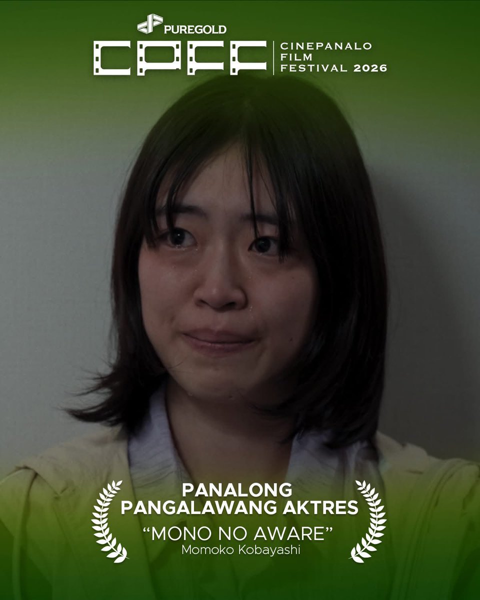 starmometer's tweet photo. CINE PANALO!

🏆 Panalong Pangalawang Aktor: Zanjoe Marudo (“Apol of My Ai”)
🏆 Panalong Pangalawang Aktres: Momoko Kobayashi (“Mono No Aware”)
🏆 Panalong Child Performer: Zion Cruz (“Apol of My Ai”)
🏆 Best Ensemble: Cast of “Mono No Aware”

#PuregoldCinePanalo2026 https://t.co/xgqH1kuOCc
