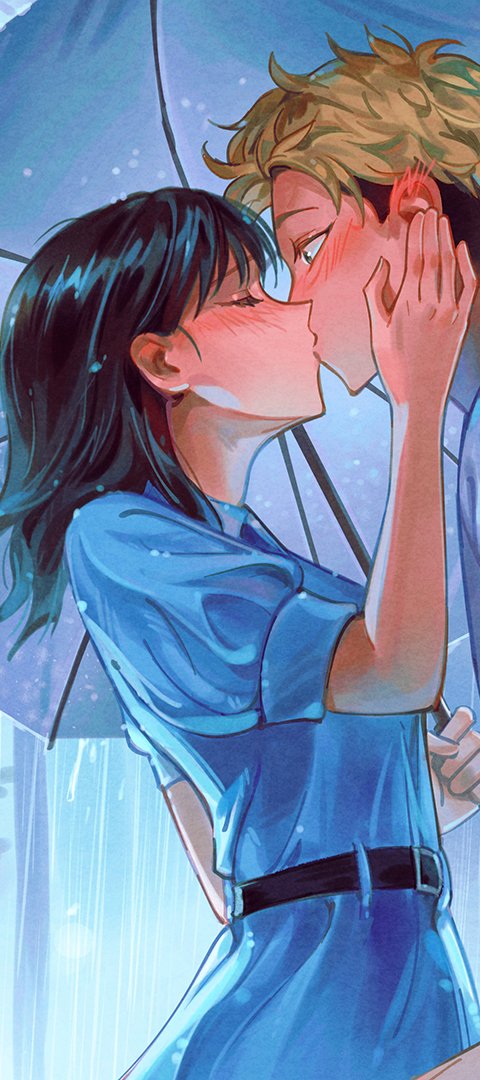 munette's tweet photo. the Yamada &amp; Nishi kiss 💙 #youandiarepolaropposites https://t.co/18PCJT7d1f