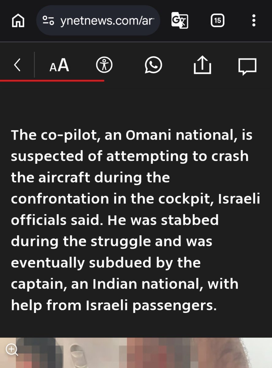 sidhant's tweet photo. Indian captain fought off co-pilot’s alleged mid-air attempt to crash Dubai–Tel Aviv flight FZ1073: Israel Media https://t.co/uRgzaJ1yqt