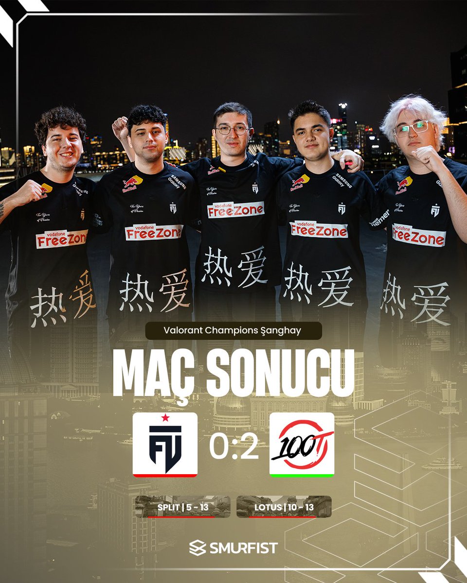 Smurfistcom's tweet photo. Yapı çok güçlü...

FUT, 100 Thieves'e 2-0 kaybederek A grubunda karar turuna düştü.

FUT  10-13  100T — Lotus
FUT  5-13  100T — Split

Temsilcimiz, karar turunda T1 vs JDG maçının kazananı ile karşılaşacak.

#VALORANTChampions https://t.co/3sVN73Exs5