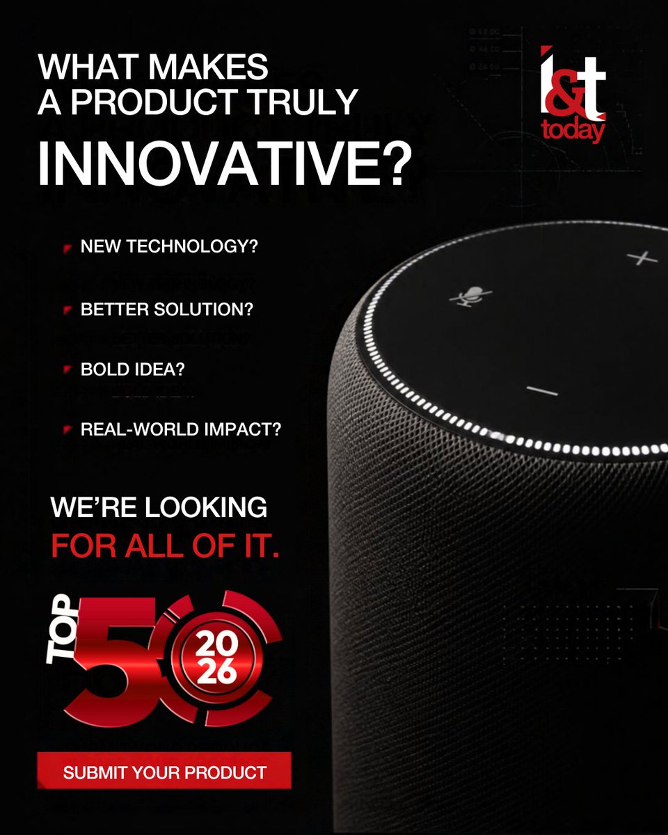 InnoTechToday's tweet photo. What makes a product truly innovative? We’re looking for the best of the best for Innovation &amp; Tech Today’s 2026 Top 50 Most Innovative Products.

Enter here: https://t.co/WFY4vG2q32

#Innovation #Technology #ProductInnovation #TechAwards #InnovationAndTechToday https://t.co/a8go6f5ddG