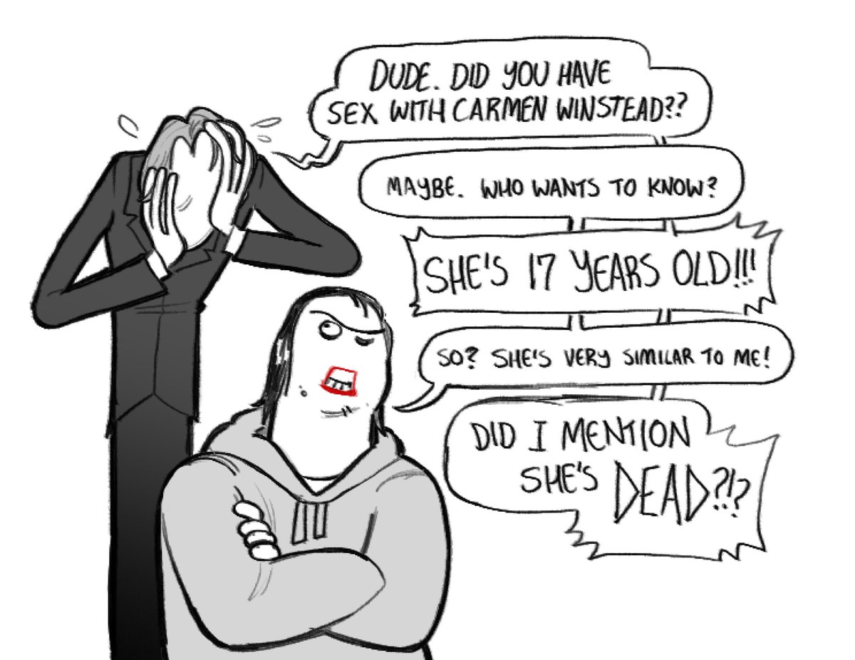 lowkeydracula's tweet photo. creepypasta slice of life adult cartoon https://t.co/Wgb3JOweYt