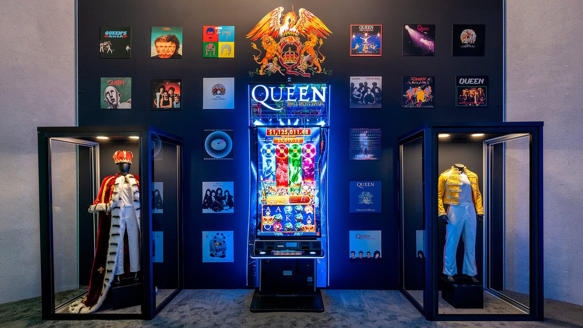 YogonetNews's tweet photo. IGT debuts Queen-themed video slots on new Summit75 cabinet at G2E 2026 www.yogonet.com/international/news/2026/09/30/126640-igt-debuts-queenthemed-video-slots-on-new-summit75-cabinet-at-g2e-2026 #VideoSlots #IGT #Queen #G2E2026 #CasinoGames https://t.co/NRnyS9TI3w