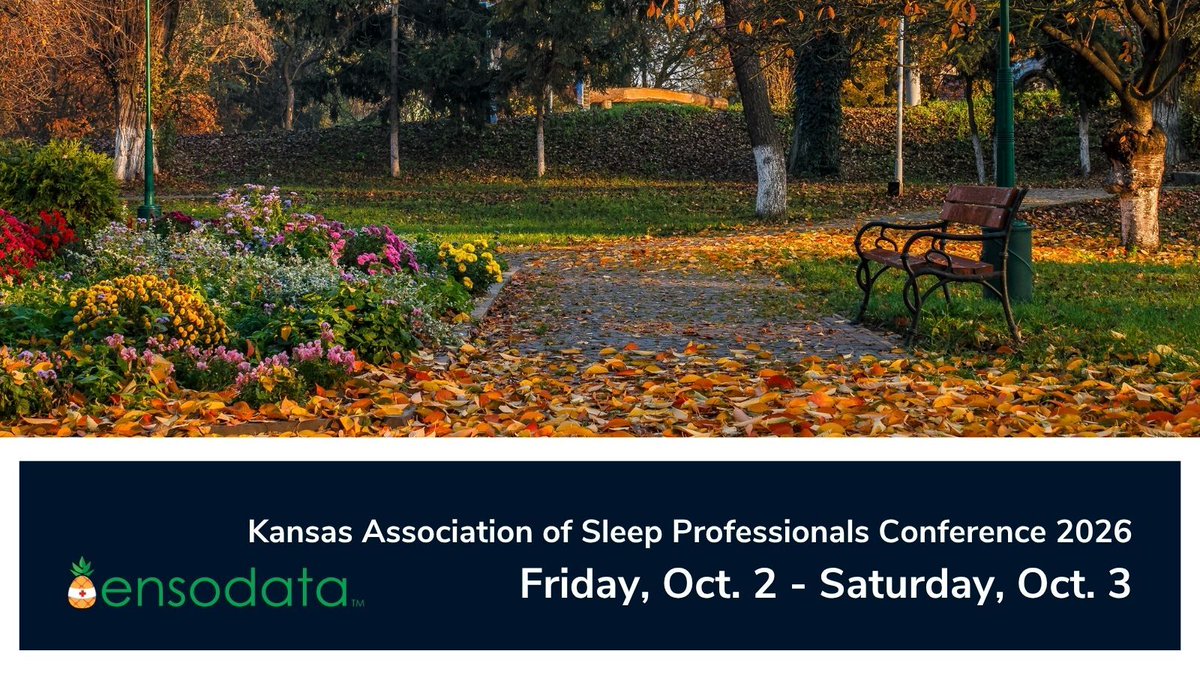 EnsoData's tweet photo. We'll be at the Kansas Association of Sleep Professionals Conference this Friday and Saturday, October 2-3. Stop by our table, we'd love to connect with you!
#sleepAI #sleepdisorders #homesleeptesting #sleepmedicine #multinightHST https://t.co/v6TwfAcJme