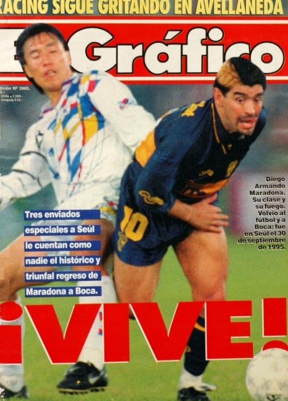 frentepxeneize's tweet photo. Un día como hoy en 1995, Diego Maradona volvía a Boca en un amistoso ante la Selección de Corea del Sur en Seúl.

⚽ Goles de Mac Allister y “Manteca” Martínez para el triunfo 2-1.

Ni de casualidad nos vamos a olvidar de vos, Diego. 🔟♾️ https://t.co/x5G2WX6f6o https://t.co/p6YEQR0uW7