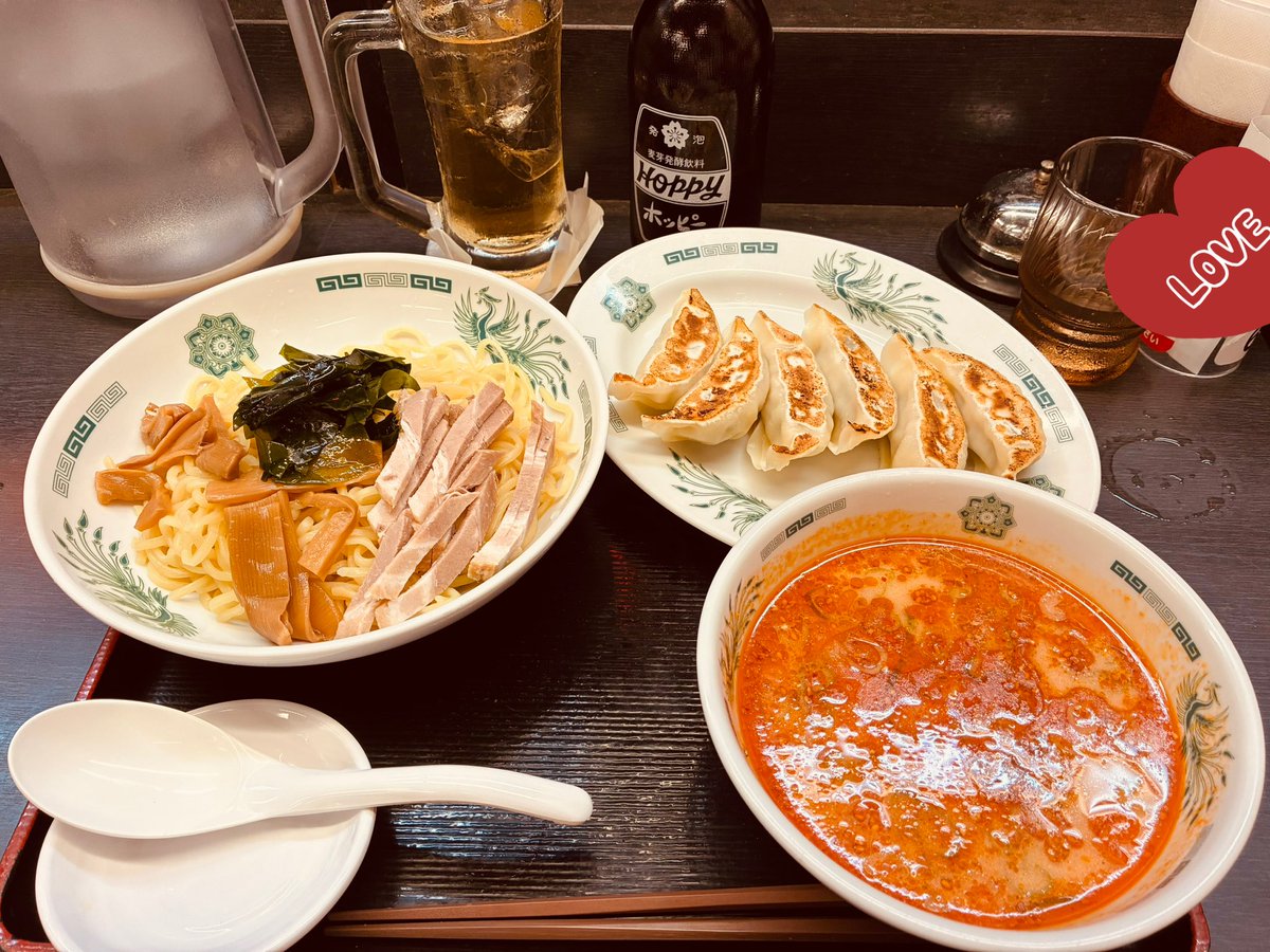 gundam_3's tweet photo. 日高屋ピリ辛とんこつつけ麺、リピなしです！ https://t.co/734Av9Iw2n