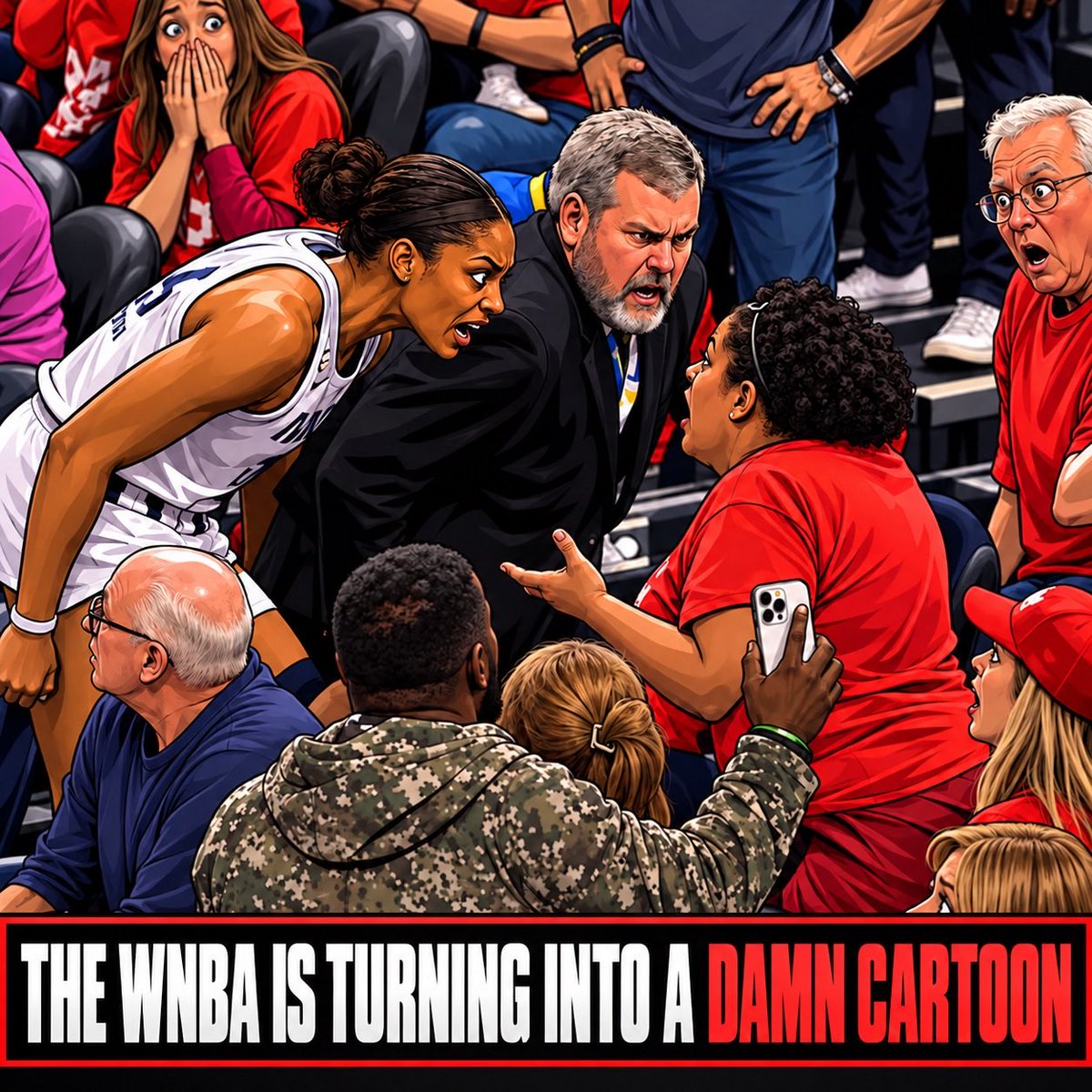 GuntherEagleman's tweet photo. The WNBA keeps trending for all the wrong reasons.

Too much drama, too much rage, and not enough professionalism. Fans aren’t paying for tickets so they can get screamed at from the court.

Keep pushing people away and eventually they’ll stop showing up. That’s not how you grow a league.