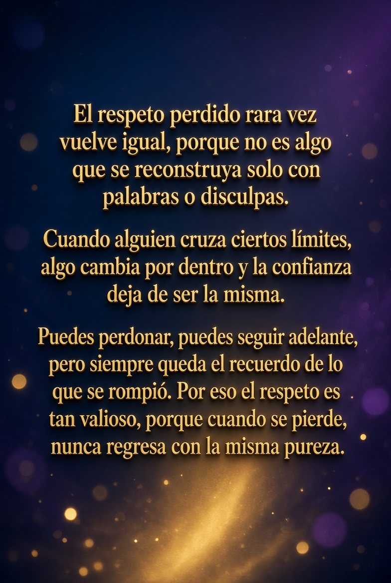 m_estiben's tweet photo. #BuenosDias #FelizMiercoles #30deSeptiembre "El respeto perdido rara vez vuelve igual, porque no es algo que se reconstruya solo con palabras o disculpas.
Cuando alguien cruza ciertos límites, algo cambia por dentro y la confianza deja de ser la misma." https://t.co/hYODbsNncb