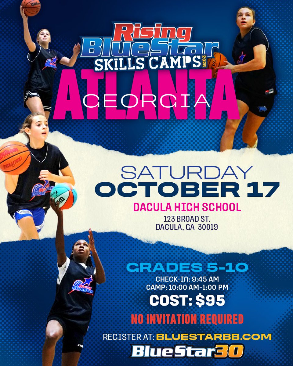 risingbluestar1's tweet photo. 🆕🏕️ of the week

🍑 ATL

📅 Saturday, 10/17

💻 https://t.co/DQZ9wP2627

A big basketball region with tons of talent and a rich history of fueling the @BlueStar30s pipeline 🤩

@ChrisMennig will be in the building 🍟 https://t.co/MP1y24hxfe