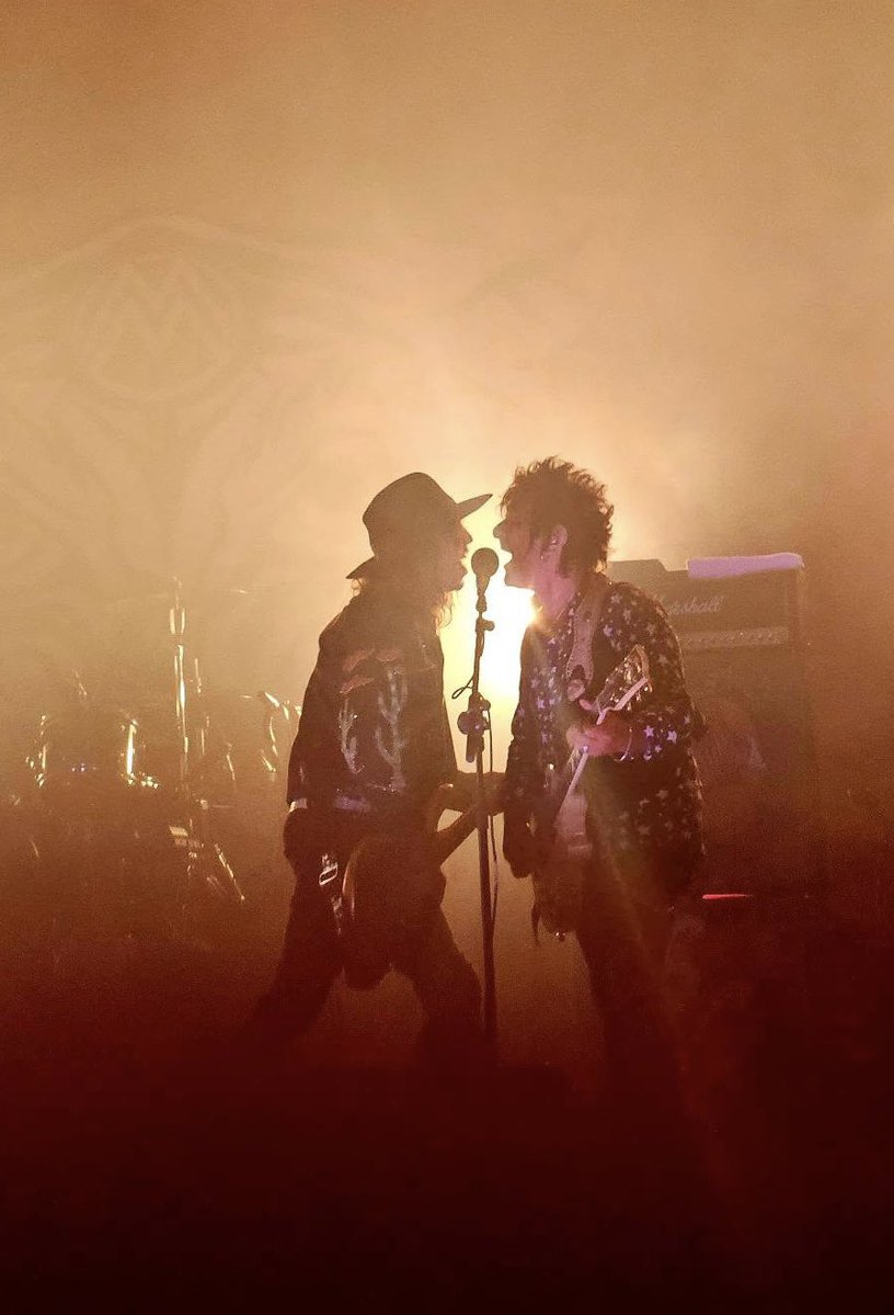 SteveConteNYC's tweet photo. Yaffa &amp; Conte, onstage with Monroe, 2026.

(Fantastic photo! Photographer please identify yourself for credit.)

#SamiYaffa #SteveConte #MichaelMonroe #Tour #Rockshow https://t.co/jl1viQToMY