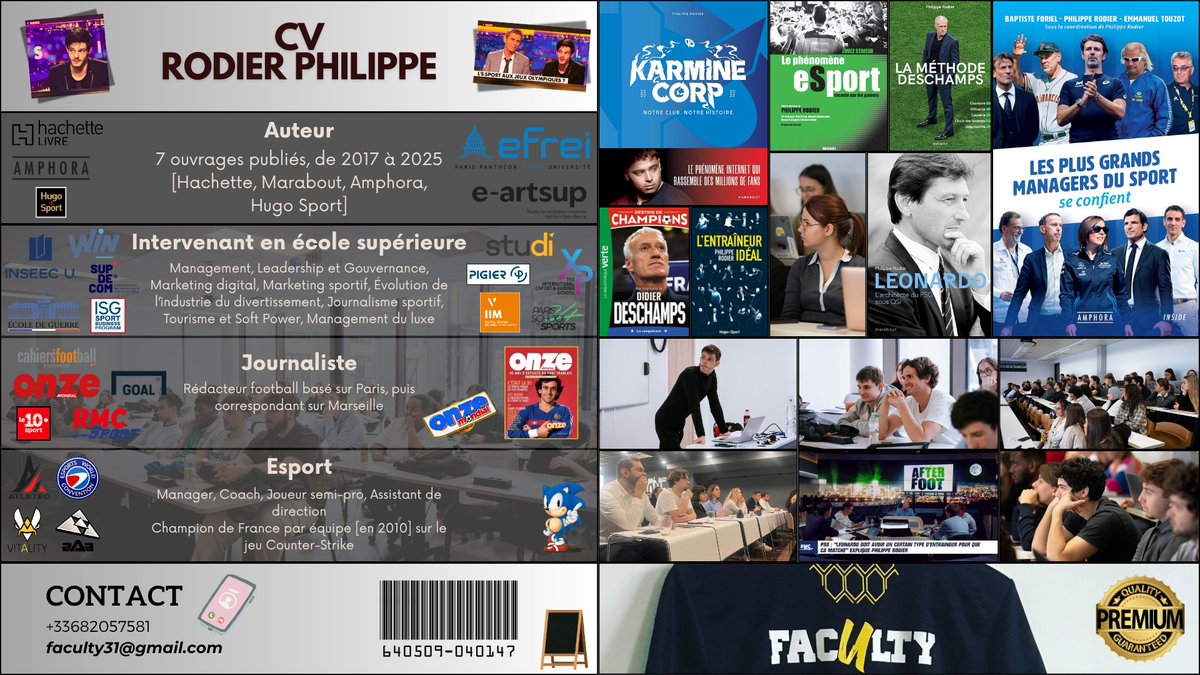 faculty07's tweet photo. Amis esportifs, les partages seront très appréciés.

Cela fait plusieurs semaines, plusieurs mois même que j'y pense, alors je pense que c'est le "bon moment". Pour être clair: je veux revenir dans le staff d'une équipe esport, au plus proche de la compétition. Et non pas sur CS.

En 2017, quand je suis revenu après de longs échanges avec NBK à l'époque, il s'agissait surtout d'une "opportunité", plus que d'une vraie réflexion. En travaillant à l'ESWC, j'avais entendu beaucoup de choses autour de l'avenir de ZywOo notamment, à l'époque, dans le viseur de HellRaisers. Pour moi, il était inconcevable que le futur meilleur joueur du monde, français, ne joue pas dans une équipe française. J'aimais trop ce jeu pour être enclin à l'idée de perdre nos meilleurs talents. Je me souviens encore des mots d'une "personnalité" de la scène CS qui avait dit publiquement que, j'étais "programmé" pour devenir "le meilleur coach du jeu". Je ne l'ai jamais cru et je ne le crois toujours pas aujourd'hui. Dès que j'ai appris que l'ESL venait de fermer, j'ai préféré me mettre immédiatement en retrait [je ne parlais pratiquement plus aux joueurs, en espérant également qu'Happy parvienne à prendre une place importante au sein du groupe]. Surtout, la suite de ce projet devait s'écrire avec XTQZZZ. Le vrai coach idéal pour cette équipe.

D'autre part, durant l'année 2023, j'ai eu la chance d'encadrer Atletec en Division 2 [LFL] sur League of Legends. Quand j'ai rejoint ce projet [bénévolement], l'équipe sortait d'une 8ème place avec des joueurs sans caractère, ce qui m'agace le plus généralement. J'ai pris le temps d'écouter le coach, Cook. Et, ensemble, nous avons dessiné les contours d'un projet qui allait progressivement se rapprocher d'un niveau de jeu plus que correct. Un entretien avec Blazzios [sur les conseils de Cook], m'a permis de pouvoir recruter ce gars, avec Nayas pour s'occuper des joueurs sur d'autres aspects. J'ai adoré cette période [avec Kamiloo, au mid notamment], du début jusqu'à la fin. Pour la fin ? Une 2ème place, derrière TDS [avec Maynter et Boukada, notamment]. Je pense qu'il s'agit d'une vraie performance vu d'où venait l'équipe au départ.

Aujourd'hui, je me sens vraiment prêt à évoluer dans un staff sur League of Legends, même si cela peut surprendre à partir du moment où je viens du monde des FPS au départ. Mais je sais à quel point je peux apporter à un groupe de joueurs au niveau mental, du rapport à la performance et des composantes nécessaires pour devenir un vrai grand joueur, que ce soit sur le plan collectif ou individuel. Ne connaissant pas le Brésil, j'avais d'ailleurs pris l'initiative de contacter un club présent en LEC en début d'année.

Le second jeu qui m'intéresse est Warzone. Depuis la sortie du jeu, j'ai pris le temps d'étudier une très grande partie du pool de joueurs français et à l'international. En 2023, j'ai eu plusieurs rendez-vous avec un club français - teinté de bleu - afin d'évoquer la possibilité d'un lancement sur ce jeu. Malheureusement, sans présence annoncée à l'EWC à l'époque, donc avec un intérêt moindre que pour certains jeux pour le club [Street Fighter & Tekken seront annoncés peu de temps après]. En 2024, grâce à ami [DS], j'aurais le plaisir de pouvoir conseiller NaVi pour le choix de ses joueurs.

Pour conclure, je précise également que je suis en train de réaliser les démarches nécessaires afin d'être titulaire de deux Masters différents en "management du sport" et "gestion de la performance sportive". Durant ma carrière d'écrivain, j'ai eu la chance inouïe de rencontrer les plus grands coachs & managers français [Mouratoglou, Deschamps, Bouthiaux, Lucas, Collet, Madiot, Vêtu, Krumbholz, Chambily, Vasseur, et d'autres], et je pense pouvoir capitaliser sur cette expérience théorique sans aucun mal aujourd'hui.

Pour me contacter : faculty31@gmail.com, ou par mp