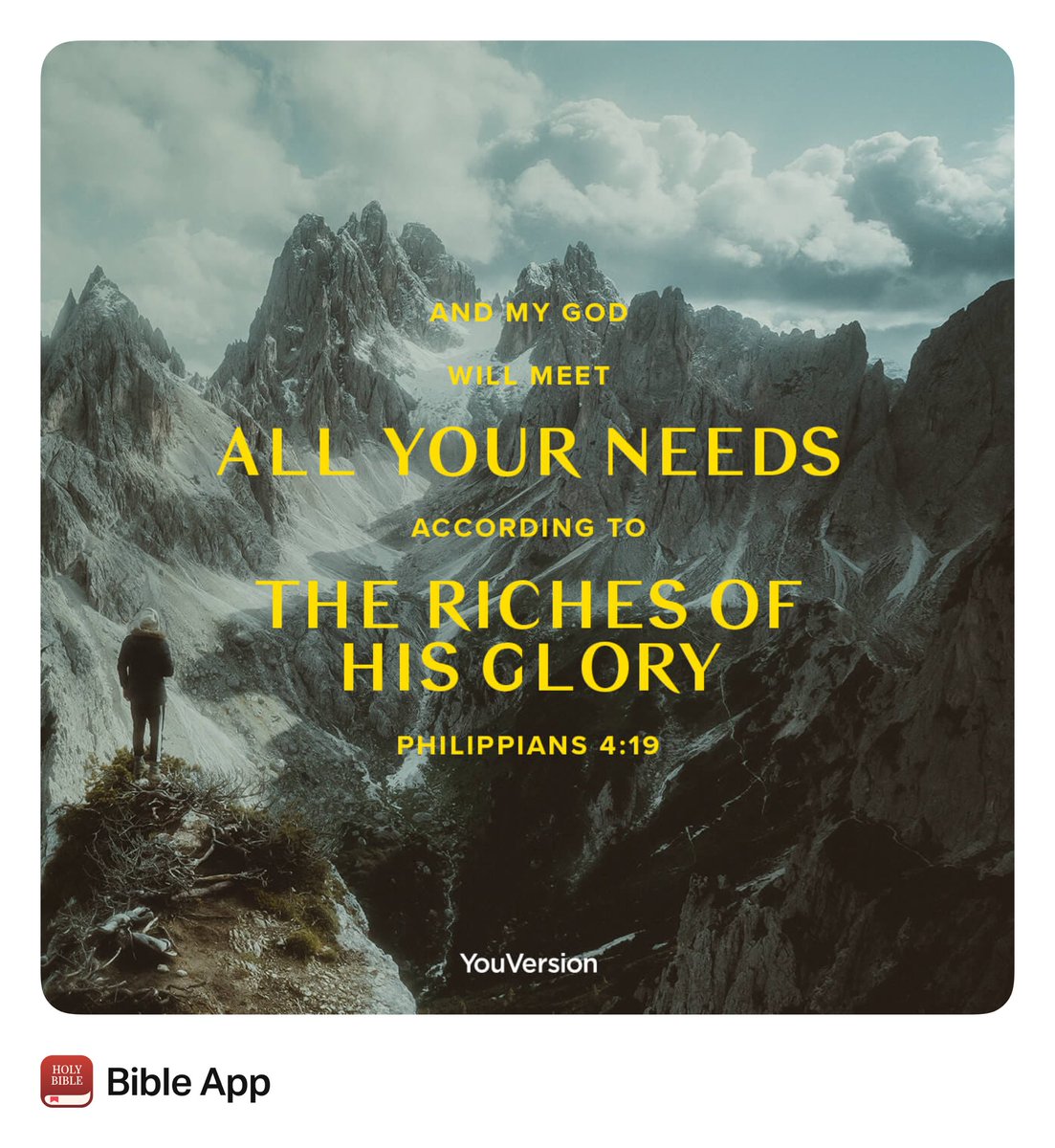crescentcog's tweet photo. “And my God shall supply all your need according to His riches in glory by Christ Jesus.”
Philippians 4:19 NKJV https://t.co/2SnSZF9OSc