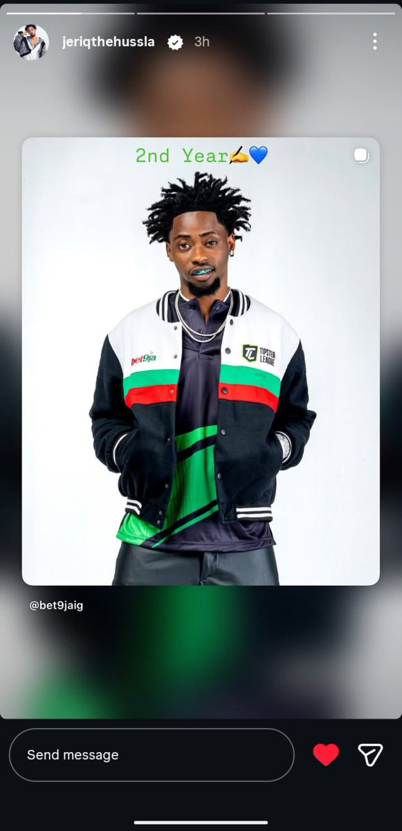 Nwa_No4's tweet photo. Bet9ja just renewed their contract with JeriQ, the most endorsed rapper in Nigeria.... 📝👑 https://t.co/RBwWqlOeAb
