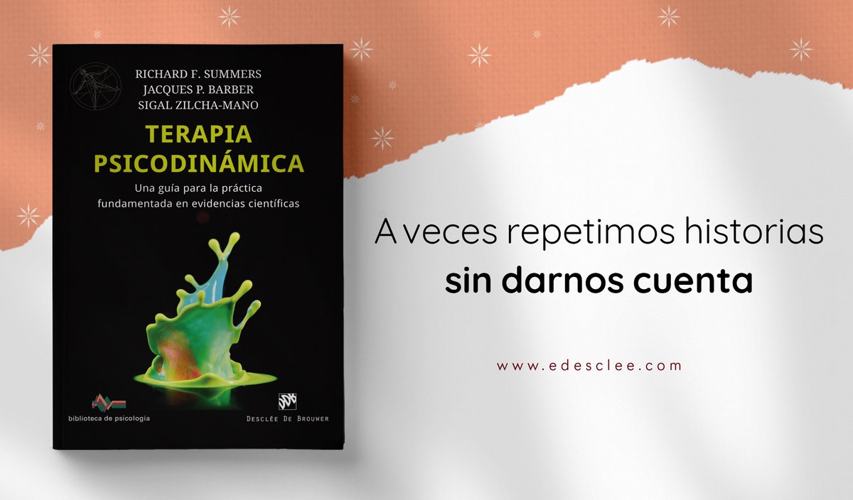 EdDesclee's tweet photo. A veces repetimos patrones emocionales y relacionales sin darnos cuenta. La terapia psicodinámica busca reconocer cómo esos patrones conectan pasado y presente, incluso cuando reaparecen dentro de la propia relación terapéutica.  

https://t.co/fabBZt1CtE https://t.co/a3bSSMLiOC
